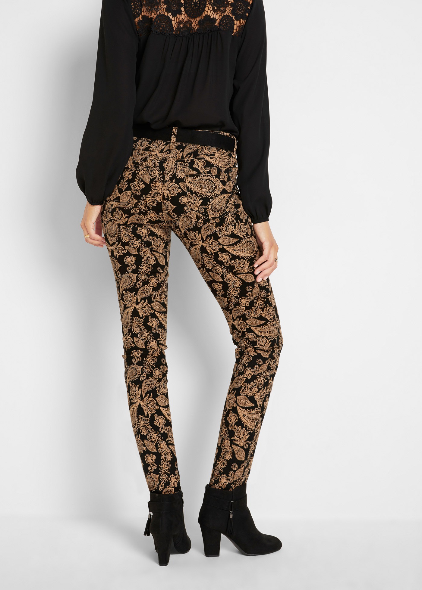 bonprix Stretch-Hose "Stretch-Hose bedruckt" Stretch-Hose bedruckt günstig online kaufen