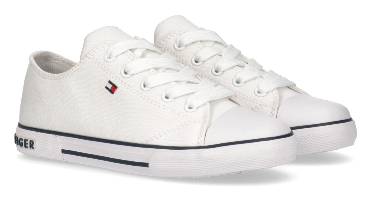 Tommy Hilfiger Sneaker »LOW CUT LACE-UP SNEAKER«, mit gestickter Logoflag ▷  für | BAUR
