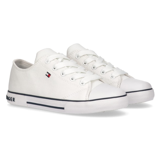 Tommy Hilfiger Sneaker »LOW CUT LACE-UP SNEAKER«, mit gestickter Logoflag ▷  für | BAUR