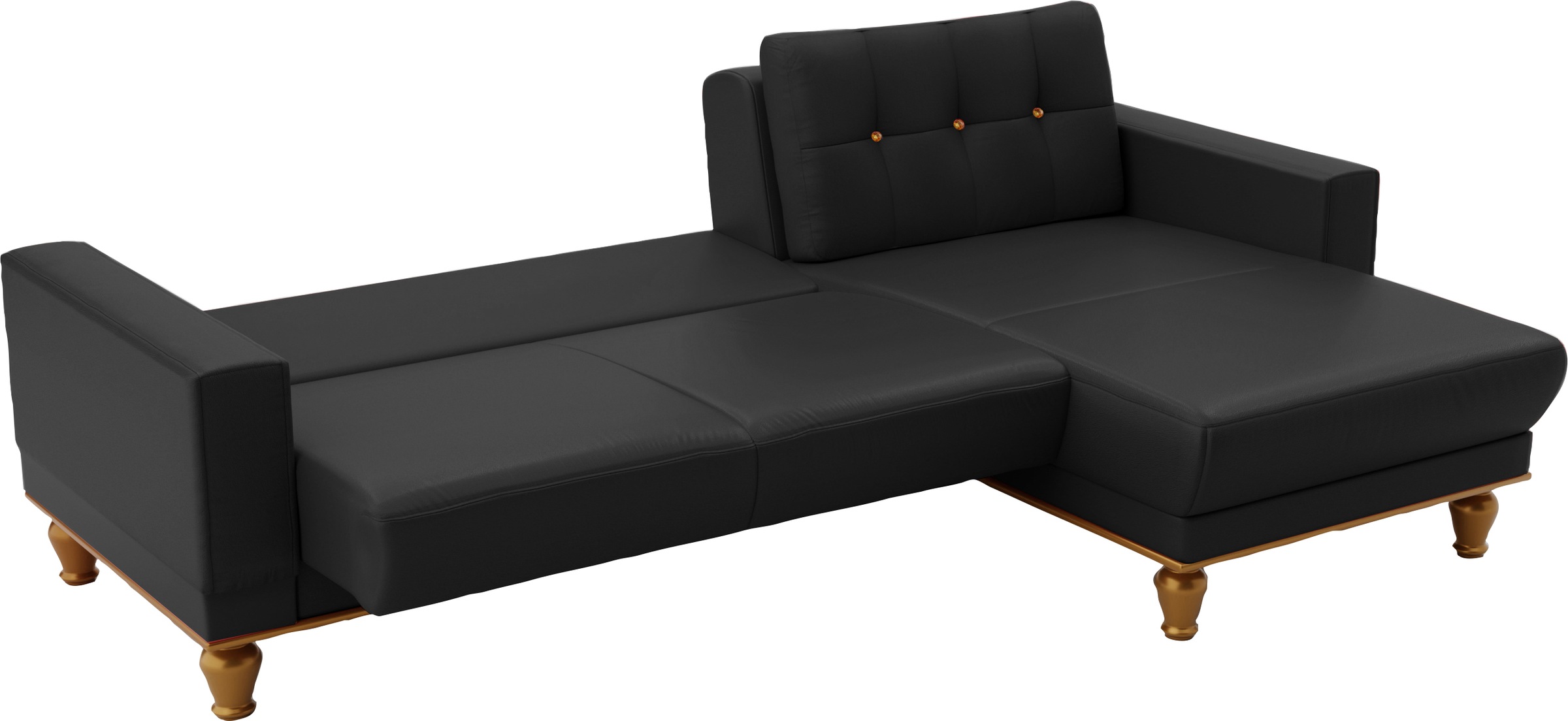 sit&more Ecksofa »Orient 5 L-Form«, mit Strass-Stein, wahlweise mit Bettfunktion und Bettkasten