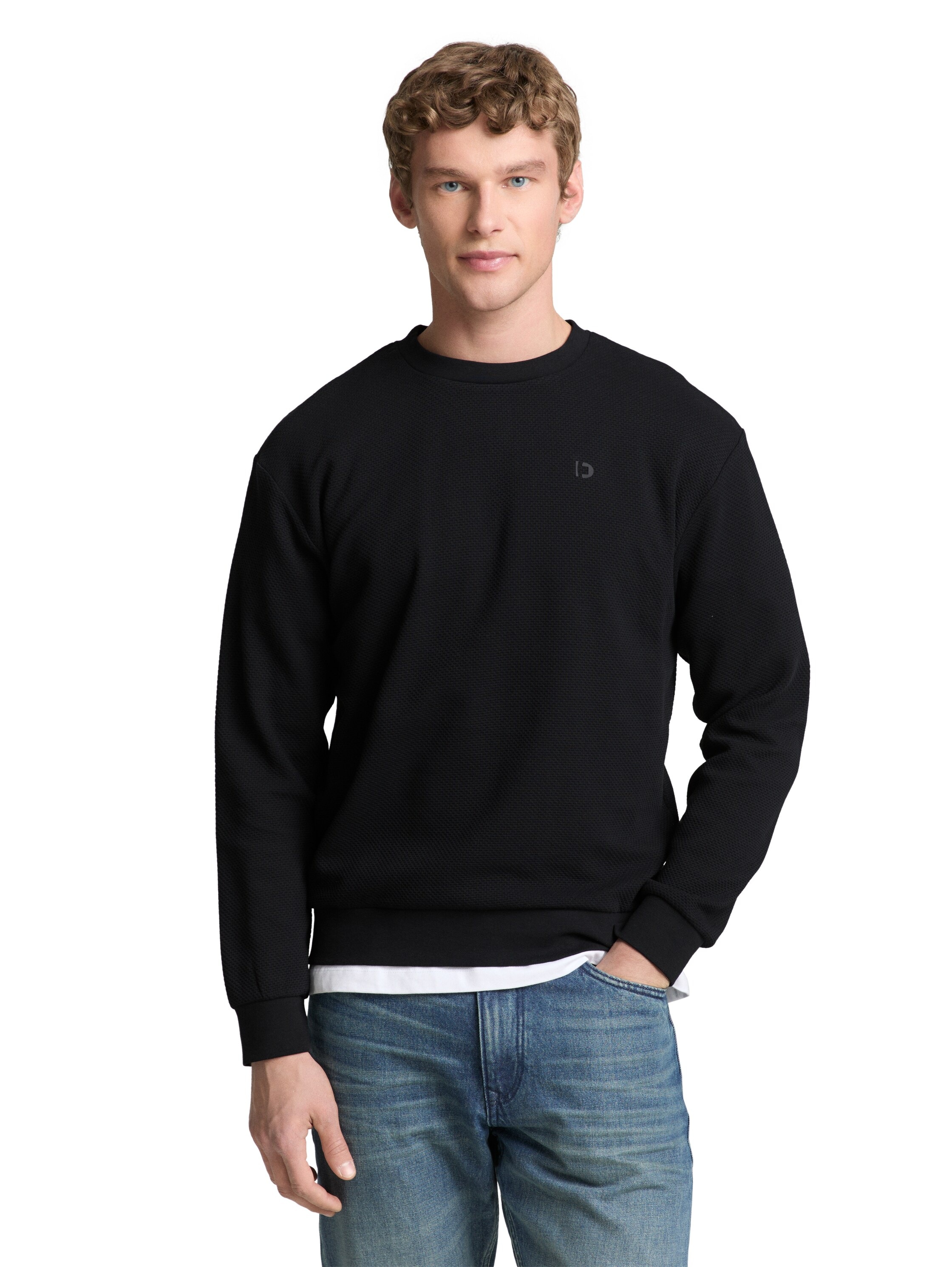 TOM TAILOR Denim Sweatshirt, mit Logo Stickerei günstig online kaufen