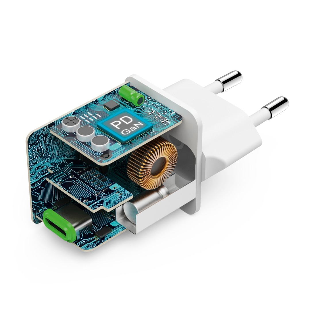 Hama Schnelllade-Gerät »Schnellladegerät (USB-C, PD/QC, extraklein 3,8 x 3,0 x 3,6 cm, 45 W)«, (1 St.)