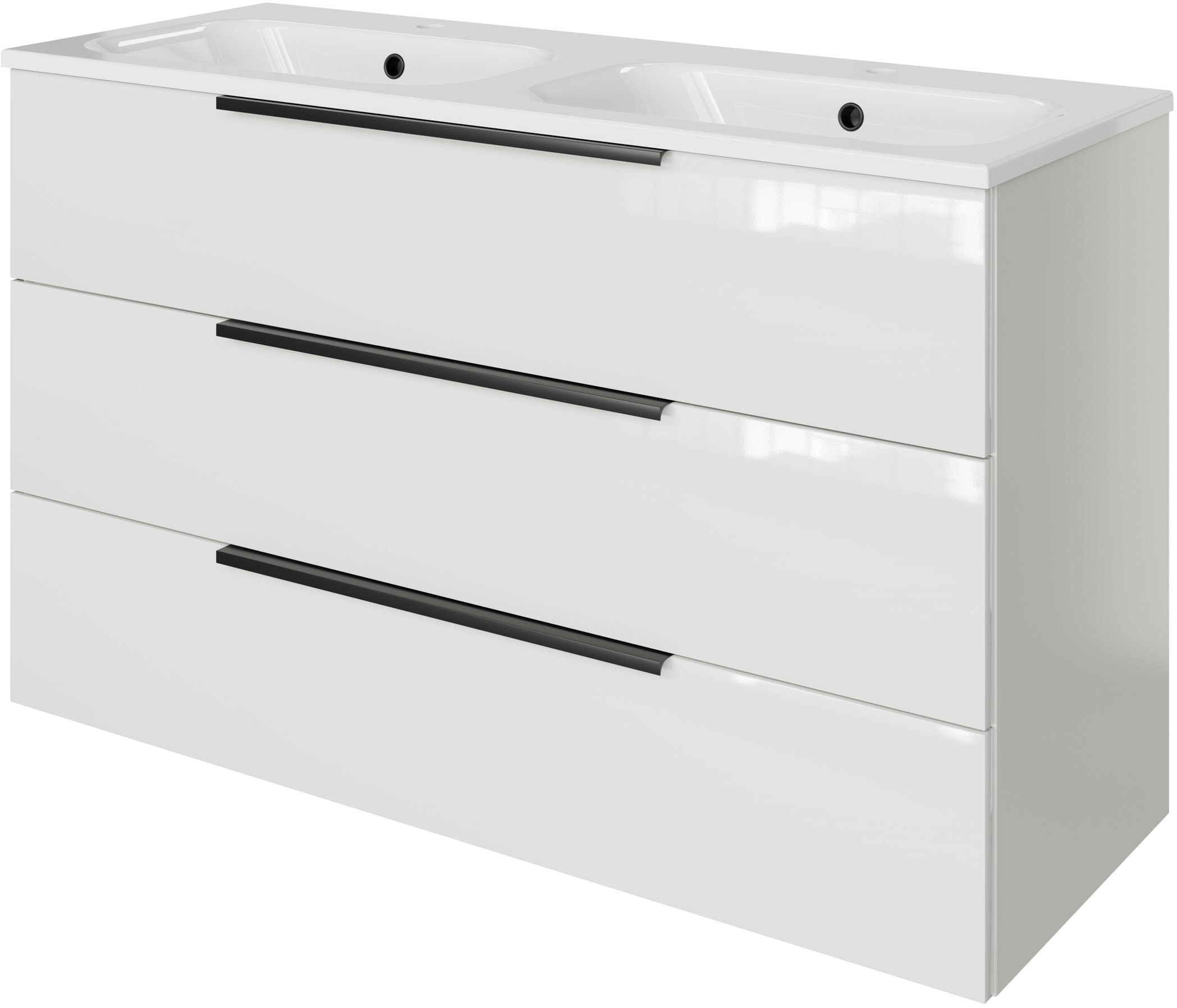 Saphir Badmöbel-Set "Mineralmarmor-Waschtisch mit Waschtischunterschrank" 2 Stk. tlg.
