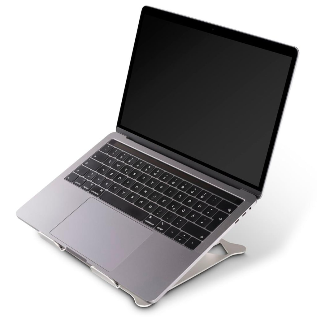 Hama Laptop-Ständer »Notebook-Stand Alu höhenverstellbar neigbar bis 39 cm 15,4" Silber«, bis 40 cm Zoll