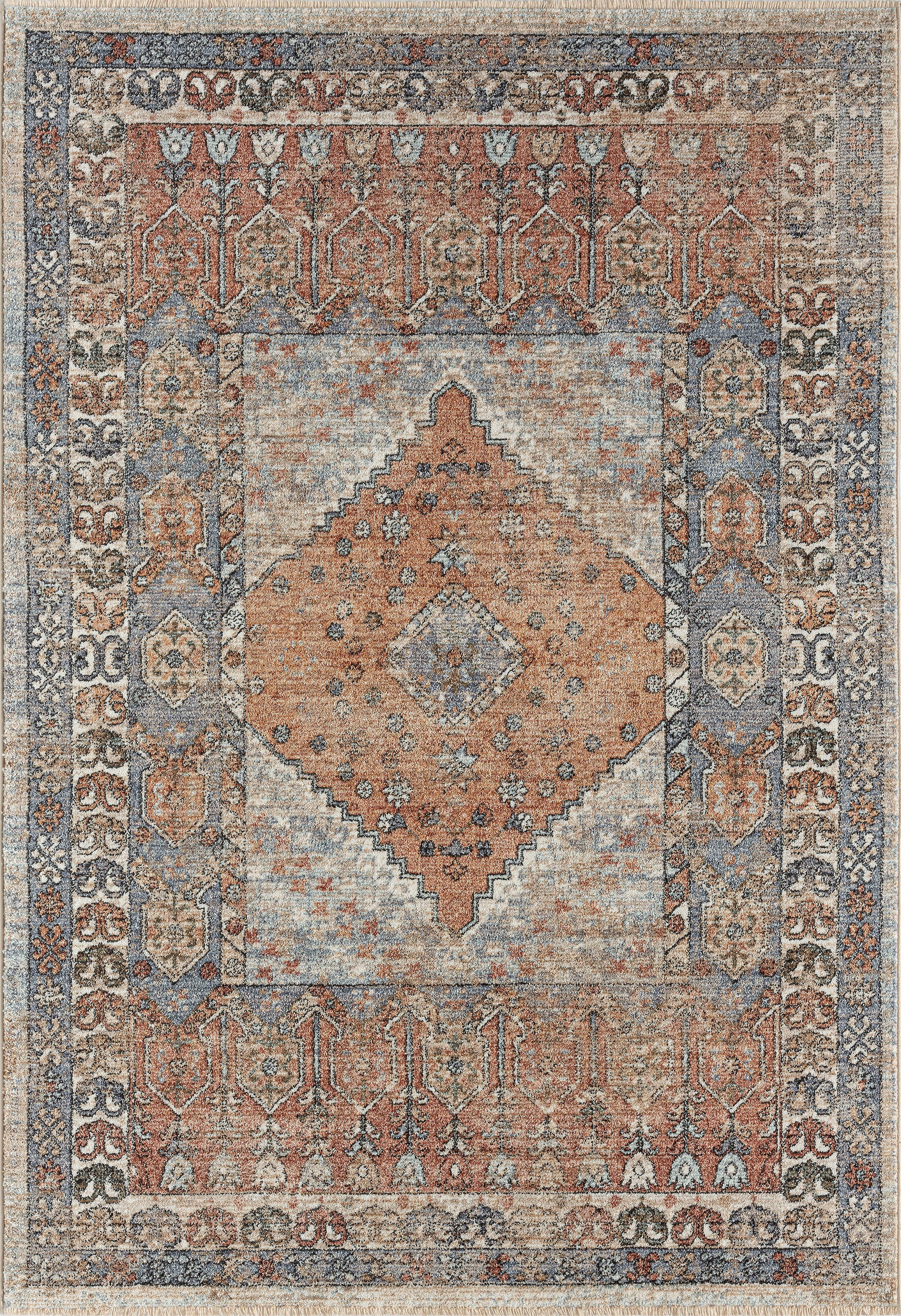 merinos Teppich »Baltimore 35051«, rechteckig, dichter weicher Flachgewebe  Cross-Weaving-Design, Wohnzimmer, Vintage bestellen | BAUR