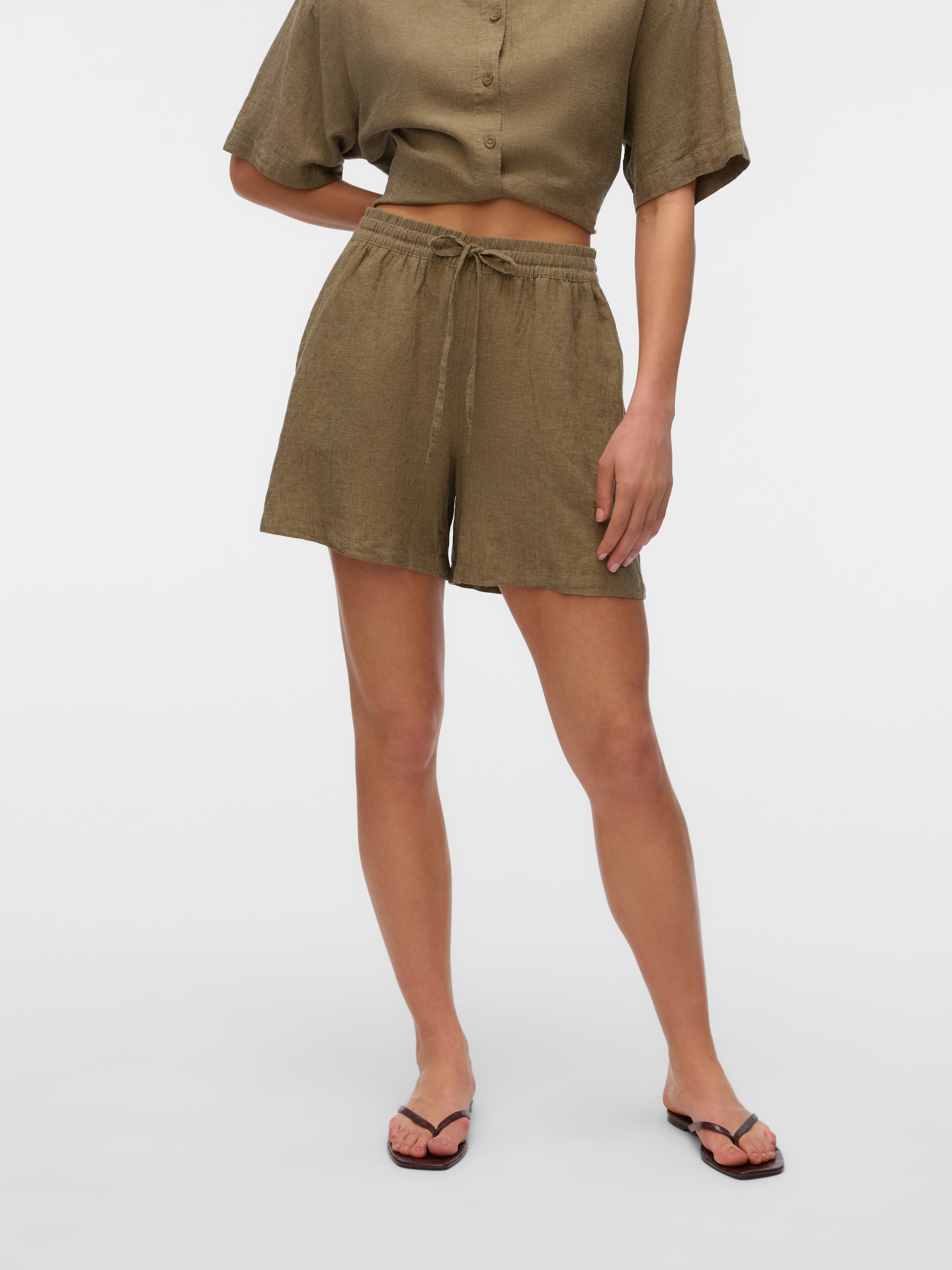 Vero Moda Shorts "VMLINN LINEN SHORTS WVN NOOS" günstig online kaufen