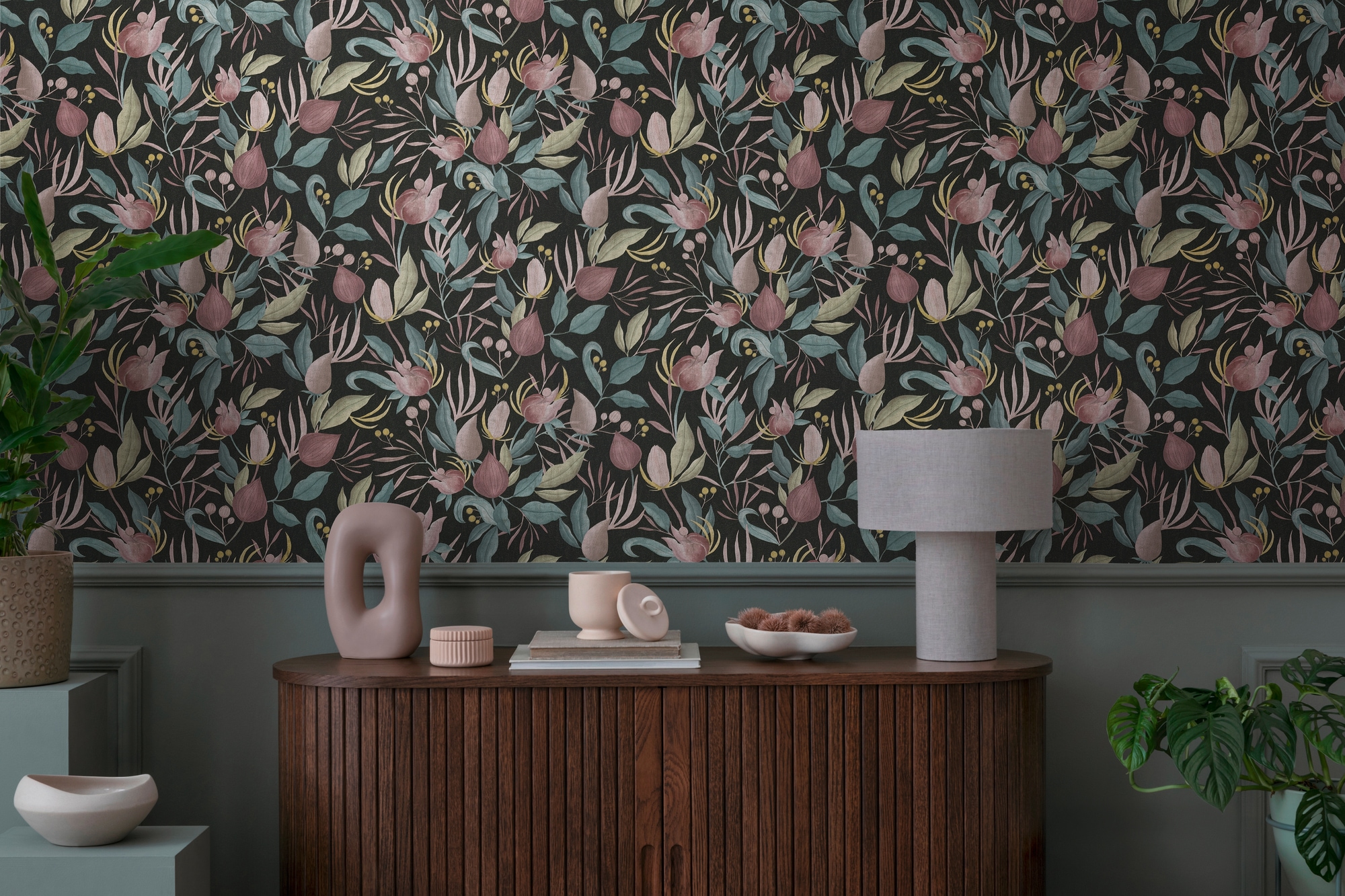 CosmoLiving by Cosmopolitan Vliestapete "Still Bloom – Florale Vliestapete" matt strukturiert Moderner Blütentraum mit sanfter Eleganz