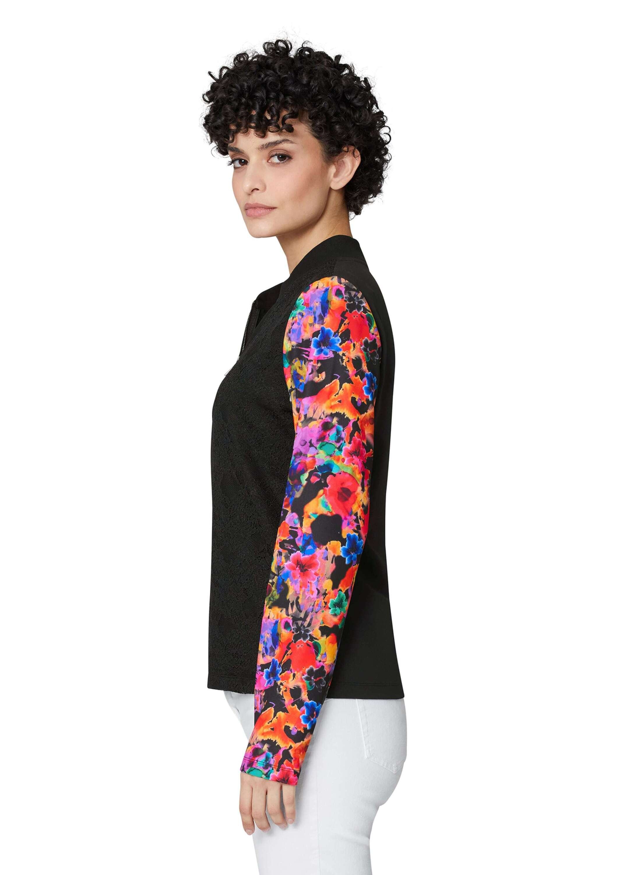 MADELEINE Outdoorjacke »Jacke Jacke mit floralen Trend-Ärmeln«