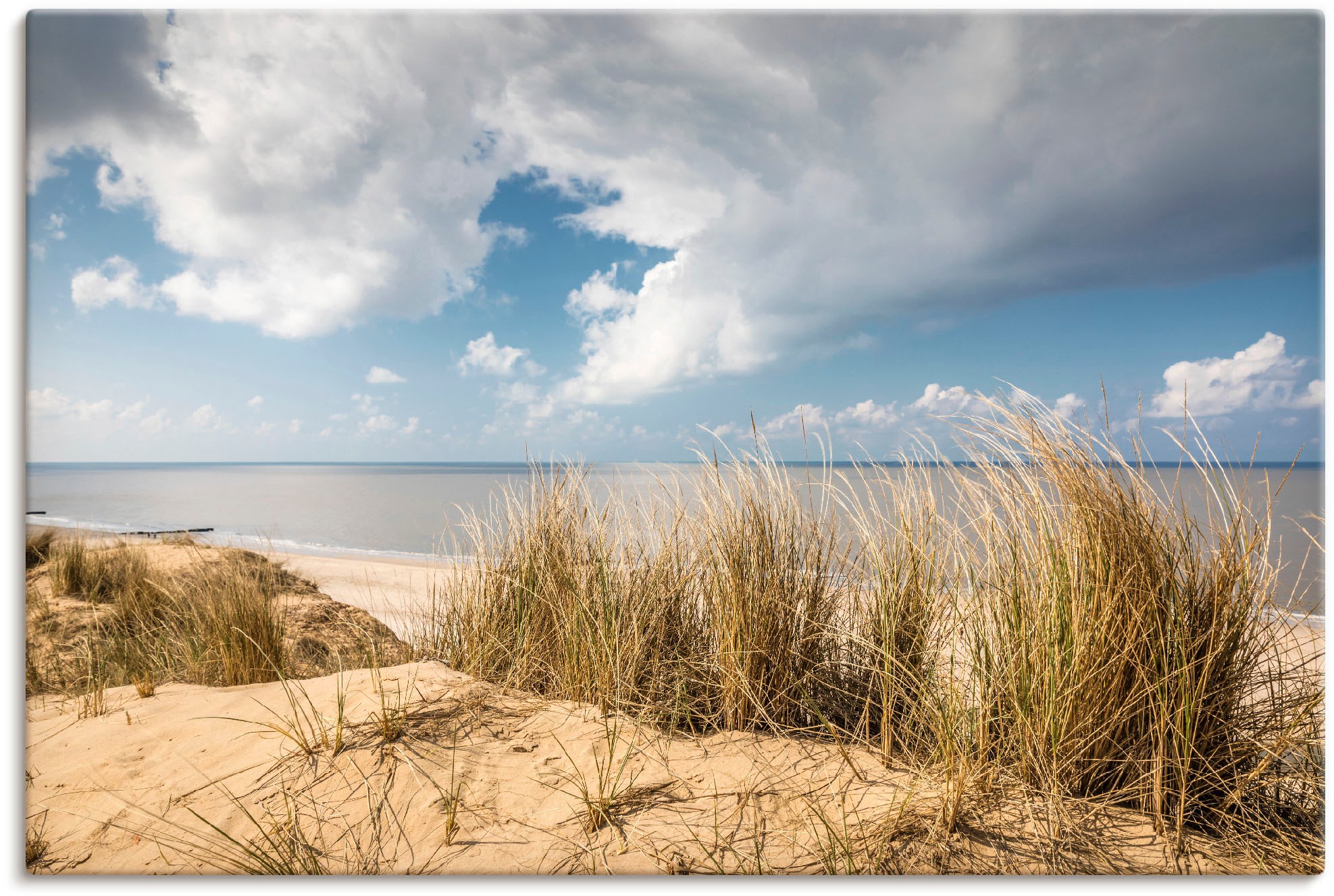 Artland Wandbild »Weg durch die Dünen am Roten Kliff«, Strandbilder, (1 St.), als Alubild, Outdoorbild, Leinwandbild, Poster in verschied. Größen