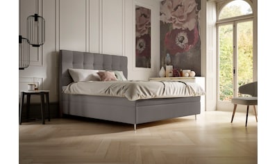 Boxspringbett »Aida«, inkl. BULTEX® Topper, Metallfuß in chrom