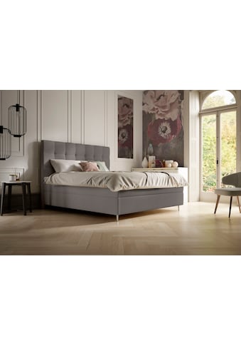 Boxspringbett »Aida«, inkl. BULTEX® Topper, Metallfuß in chrom