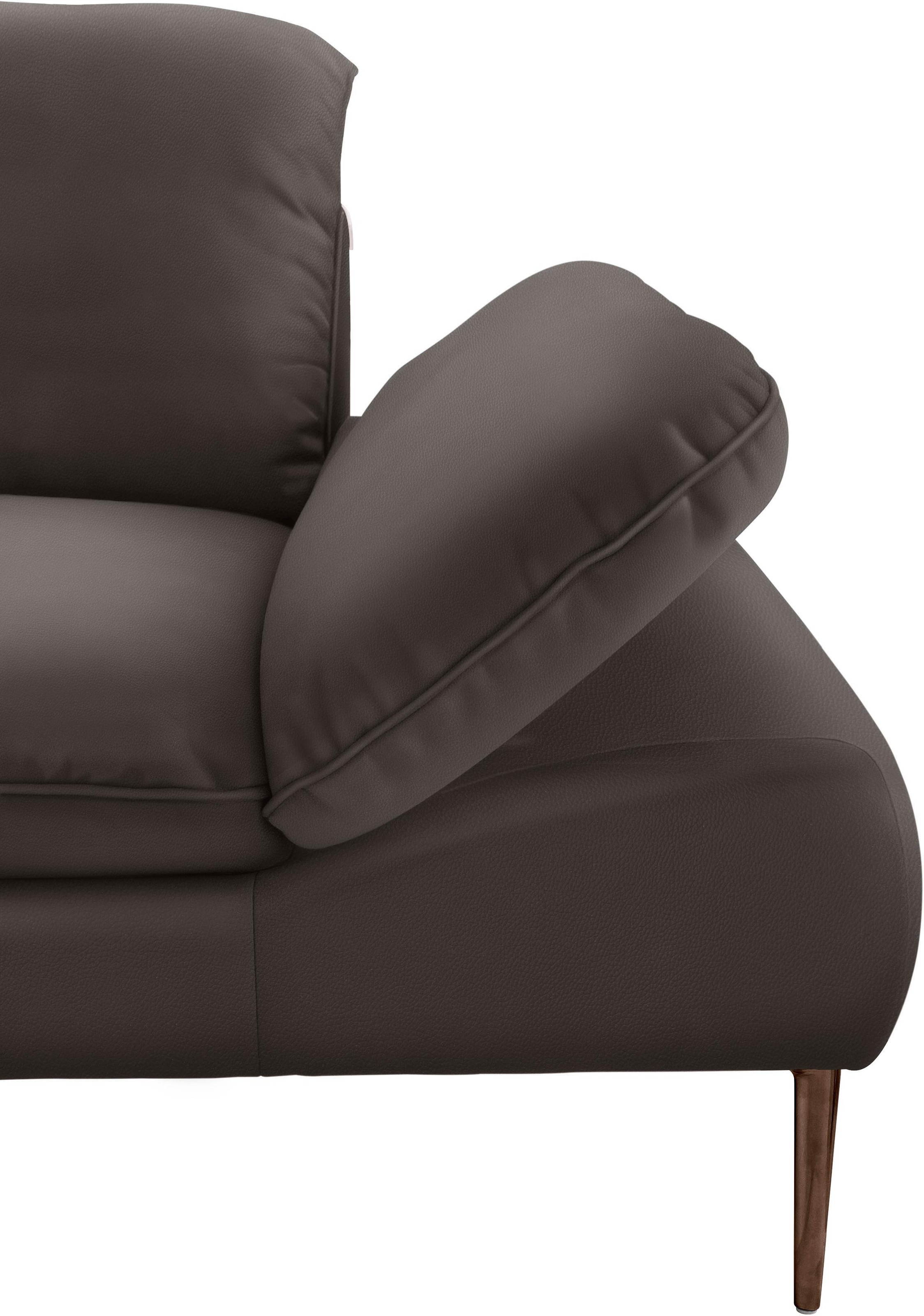 W.SCHILLIG Ecksofa »enjoy&MORE, Designsofa, bequem, zeitlos und elegant, L-Form«, Sitztiefenverstellung, Füße bronze pulverbeschichtet, Breite 310 cm