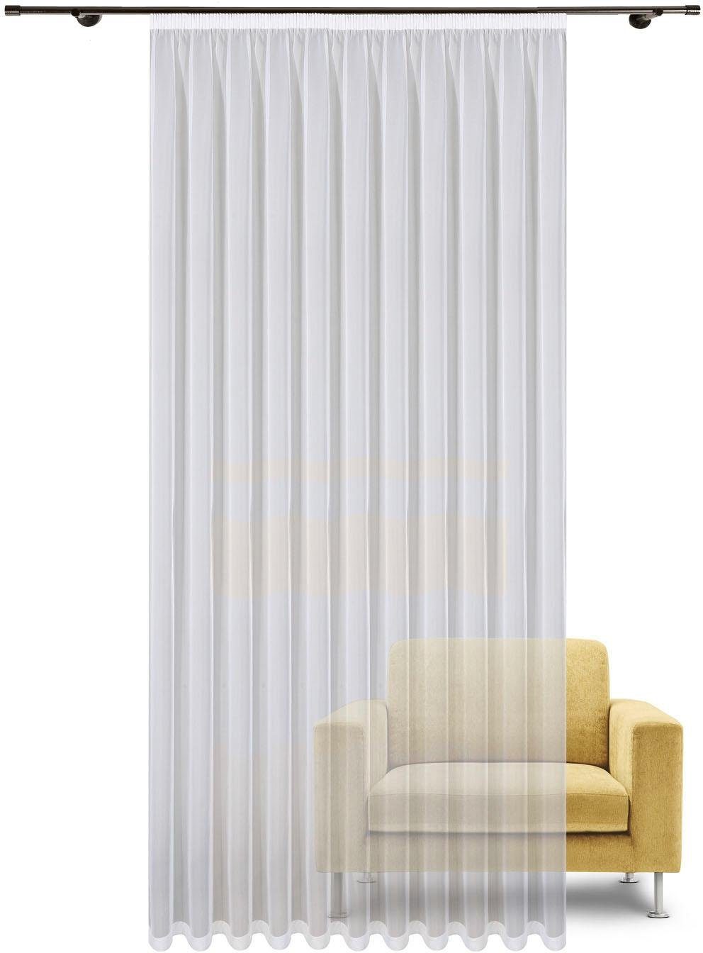 Thumbnail - Gerster Gardine "Jody" Kräuselband 1 Stk. tlg. Fertig konfektionierter Store aus Voile