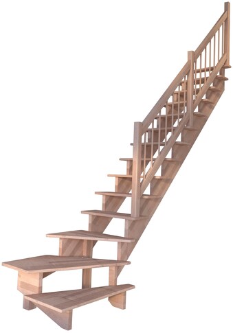 Starwood Systemtreppe »Massivholz Lindos Holz-H...