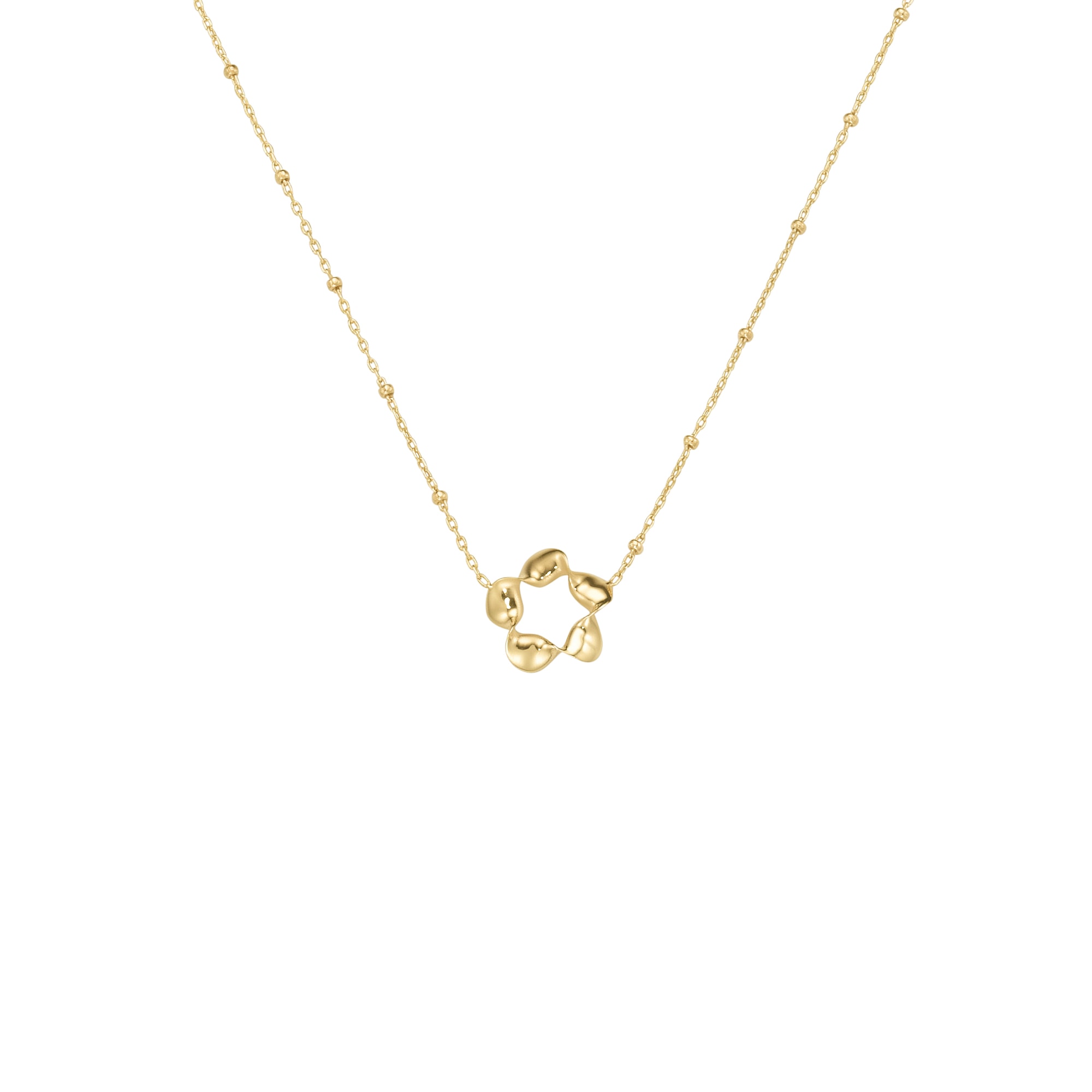 Luigi Merano Goldkette »mit Blüte-Anhänger, Gold 375«