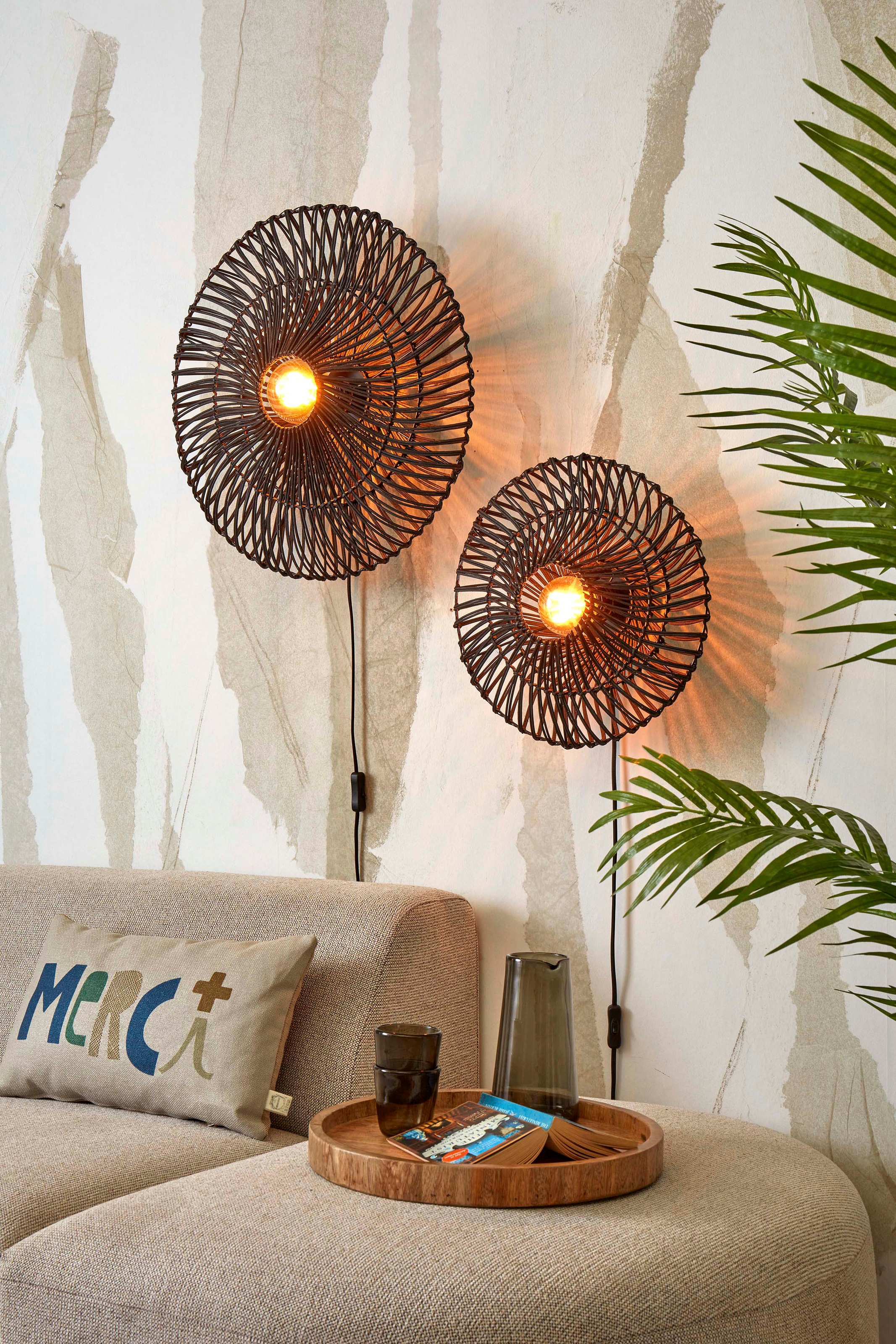 GOOD&MOJO Wandleuchte »ZANZIBAR«, 1 flammig, Leuchtmittel E27 | ohne Leuchtmittel