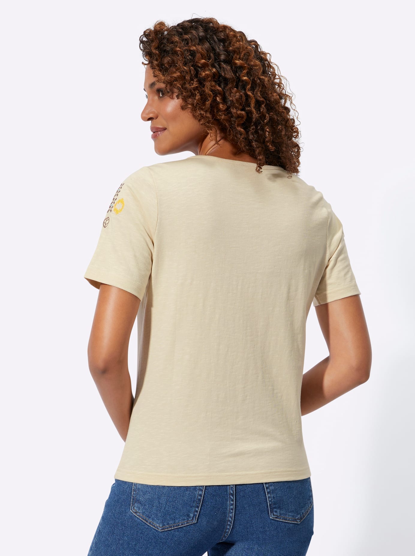 Inspirationen Kurzarmshirt »V-Shirt«, (1 tlg.)