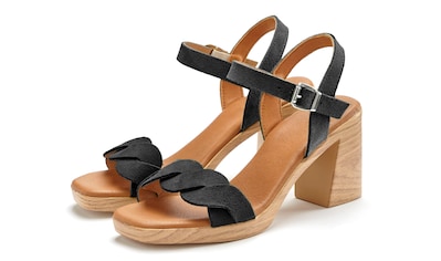 LASCANA Sandalette, aus weichem Leder mit Blockabsatz kaufen