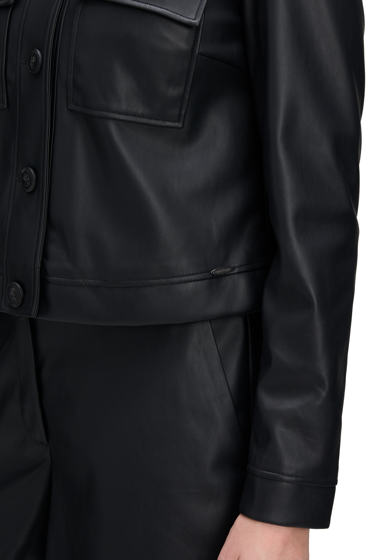 Betty&Co Jackenblazer »Damen Lederjacke langarm«