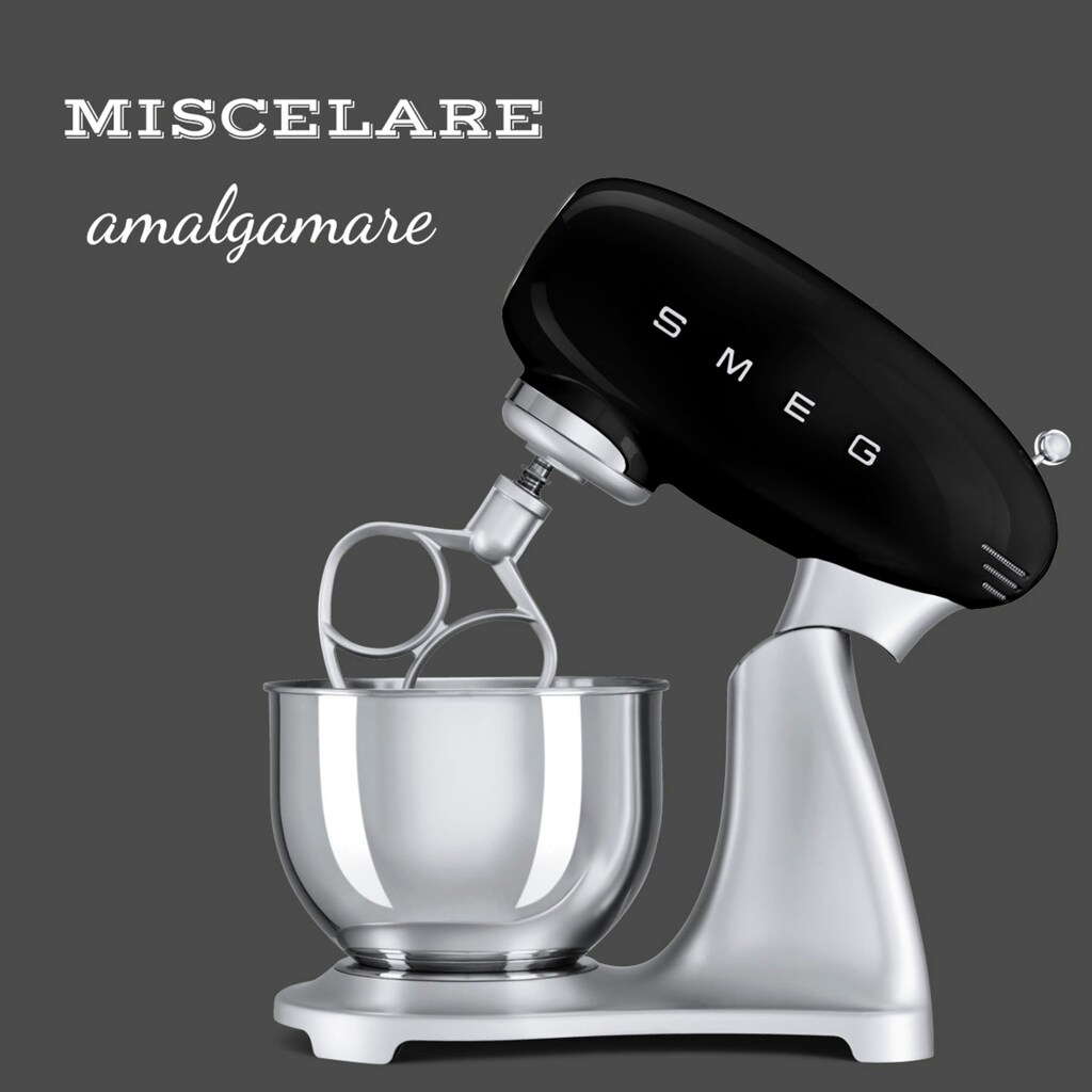 Smeg Küchenmaschine »SMF02BLEU Schwarz«