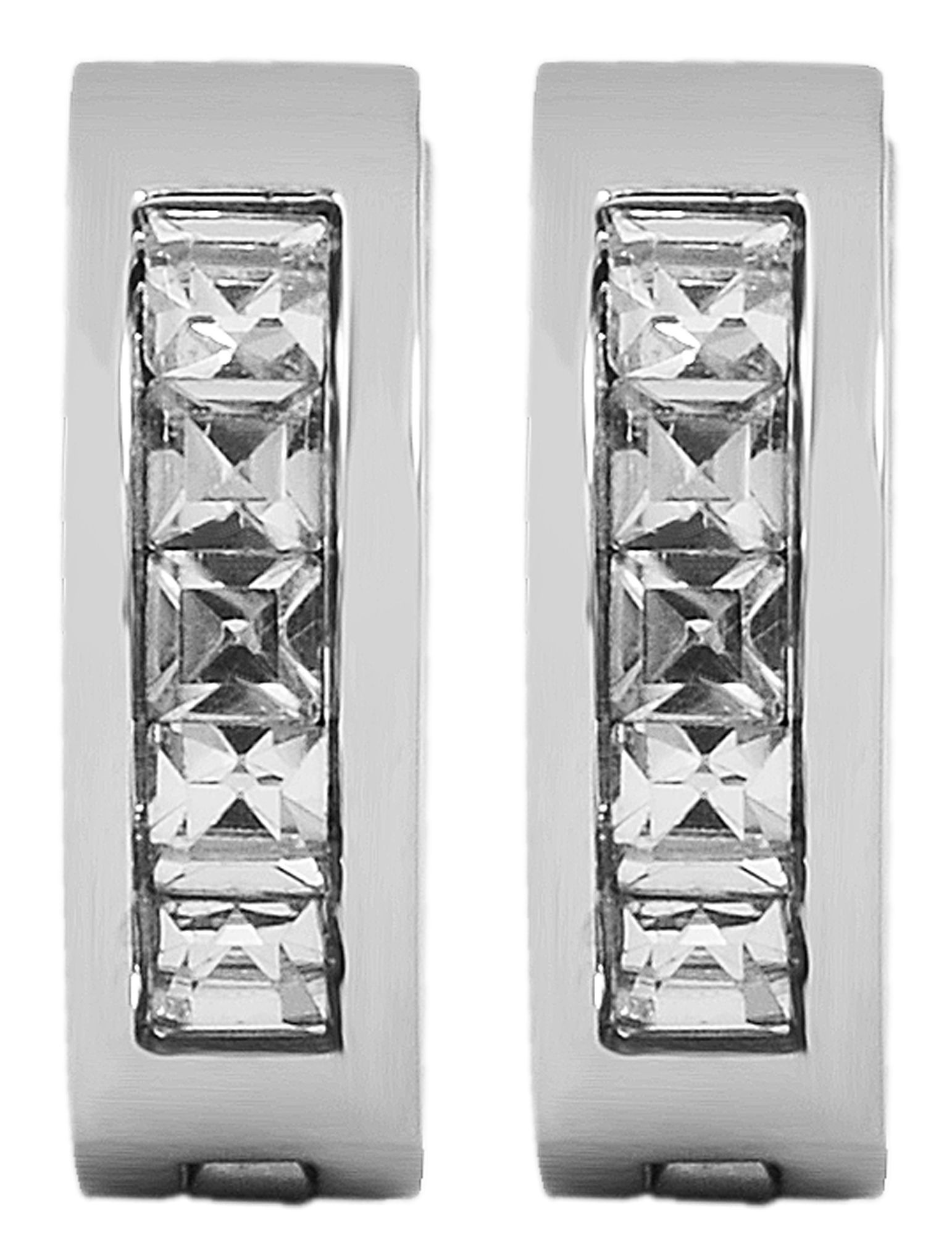 Adelia´s Paar Creolen "Damen Ohrringe – Creole aus Edelstahl mit Strass Ste günstig online kaufen