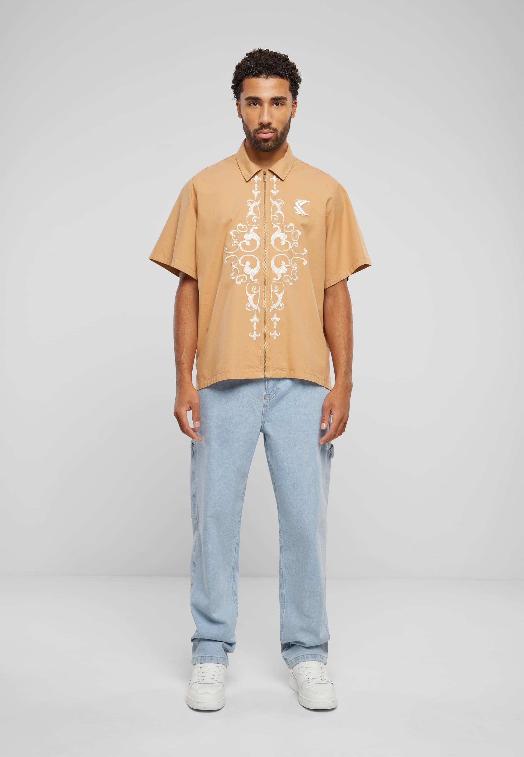 Karl Kani Langarmhemd »Karl Kani Herren KM241-009-1 Karl Kani Og Ornament Woven Shirt«, (1 tlg.)