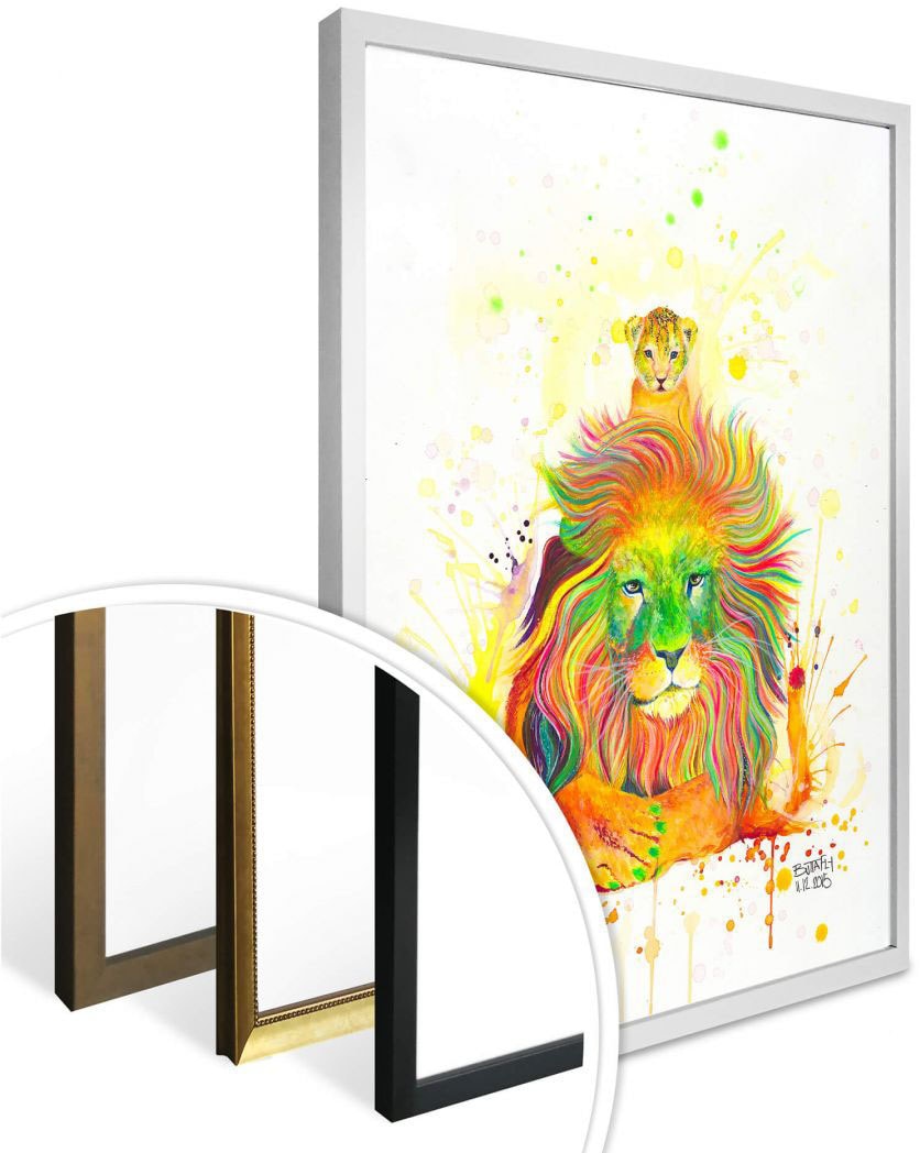 Wall-Art Poster »A Kings Pride«, Schriftzug, (1 St.), Poster, Wandbild, Bild,  Wandposter kaufen | BAUR