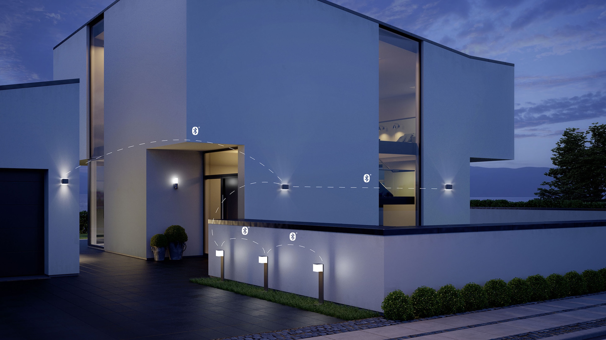 steinel LED Smart kaufen BAUR Bluetooth,Weg-Pollerleuchte | 160° SC Außen-Stehlampe »GL Home, 80 Bewegungsmelder, SI«