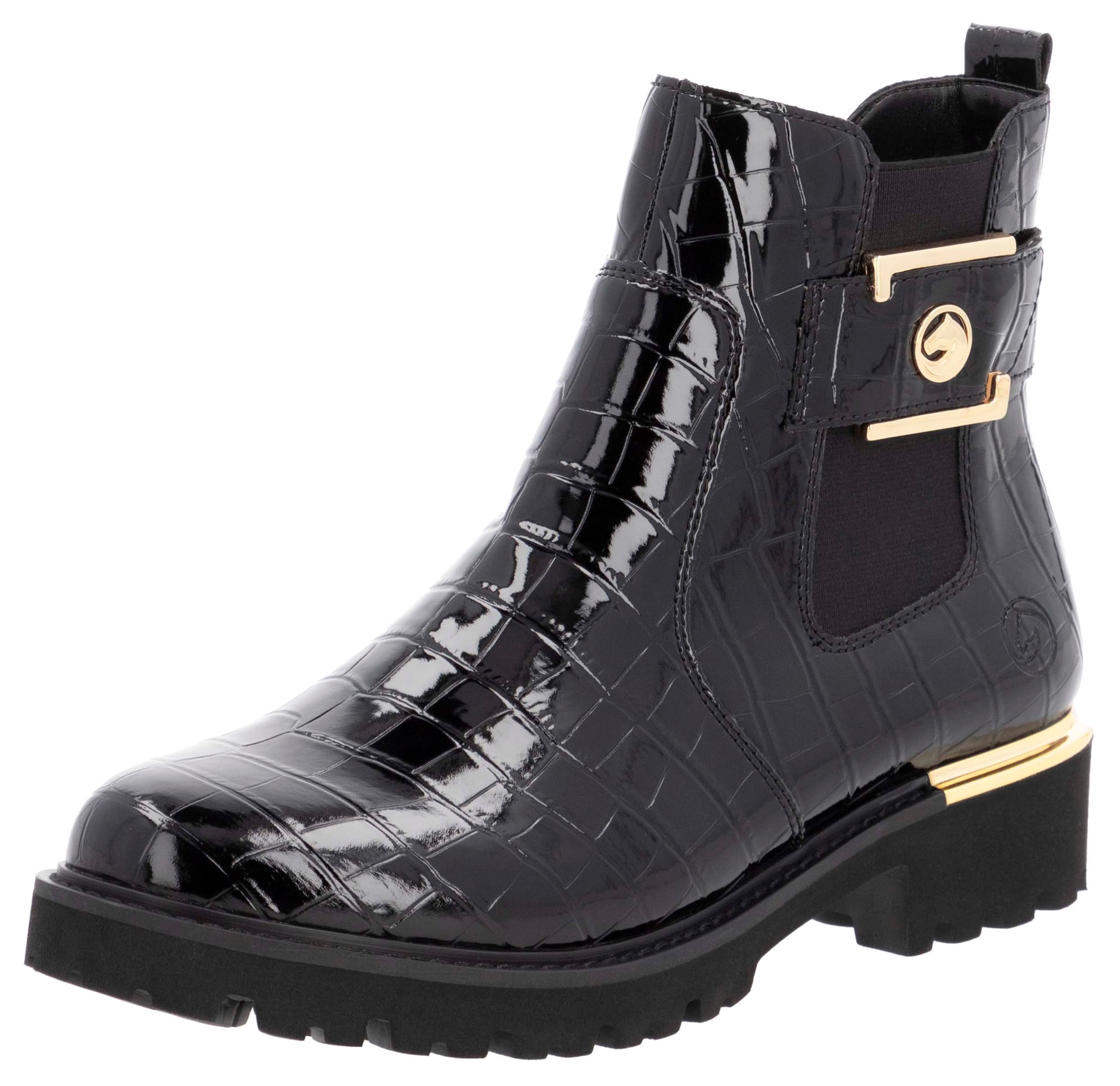 Remonte, Blockabsatz, Boots, Stiefelette mit praktischem Innen-Reißverschlu günstig online kaufen