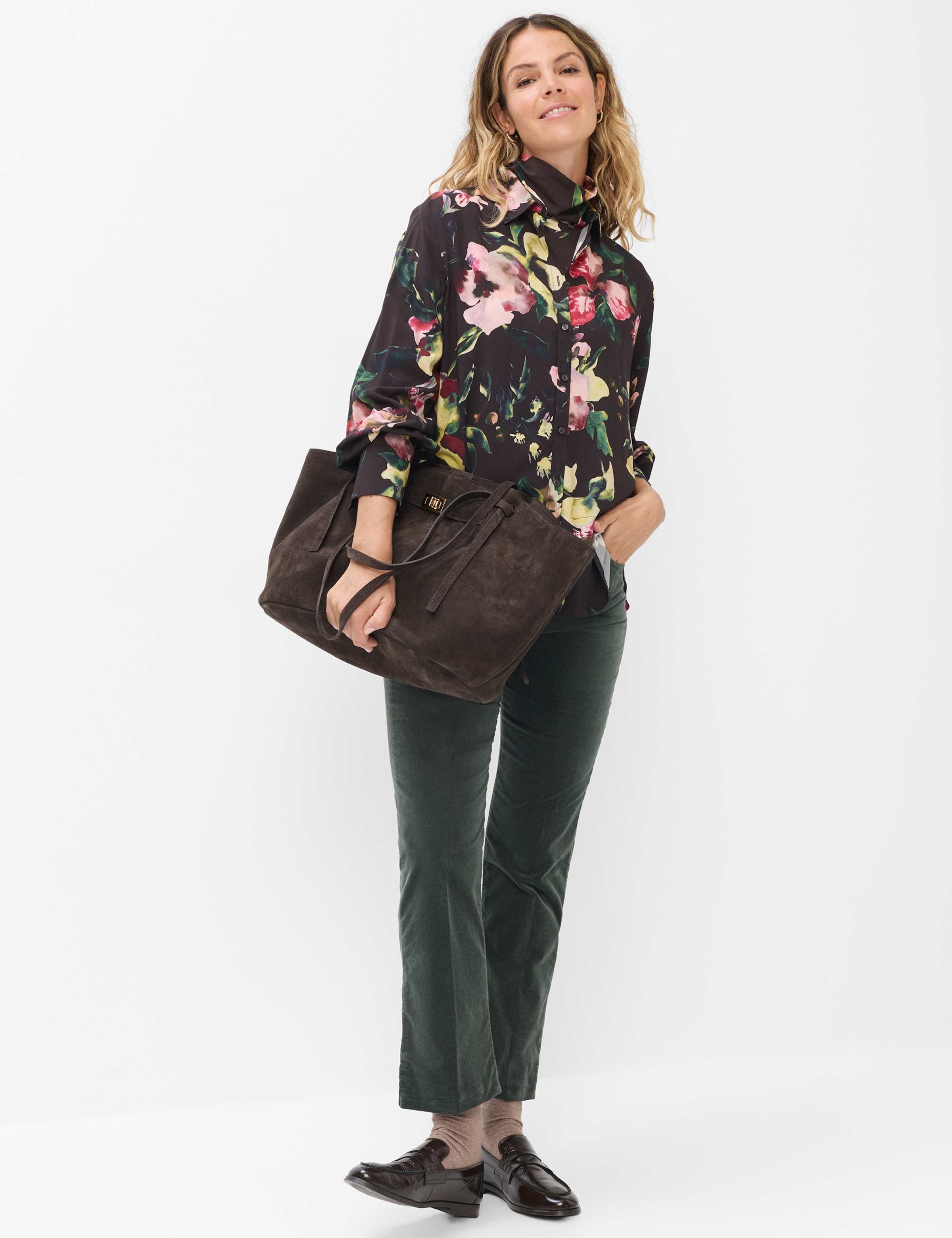 Brax Klassische Bluse »Style VIC« Flowerprint: Bluse aus reiner Viskose