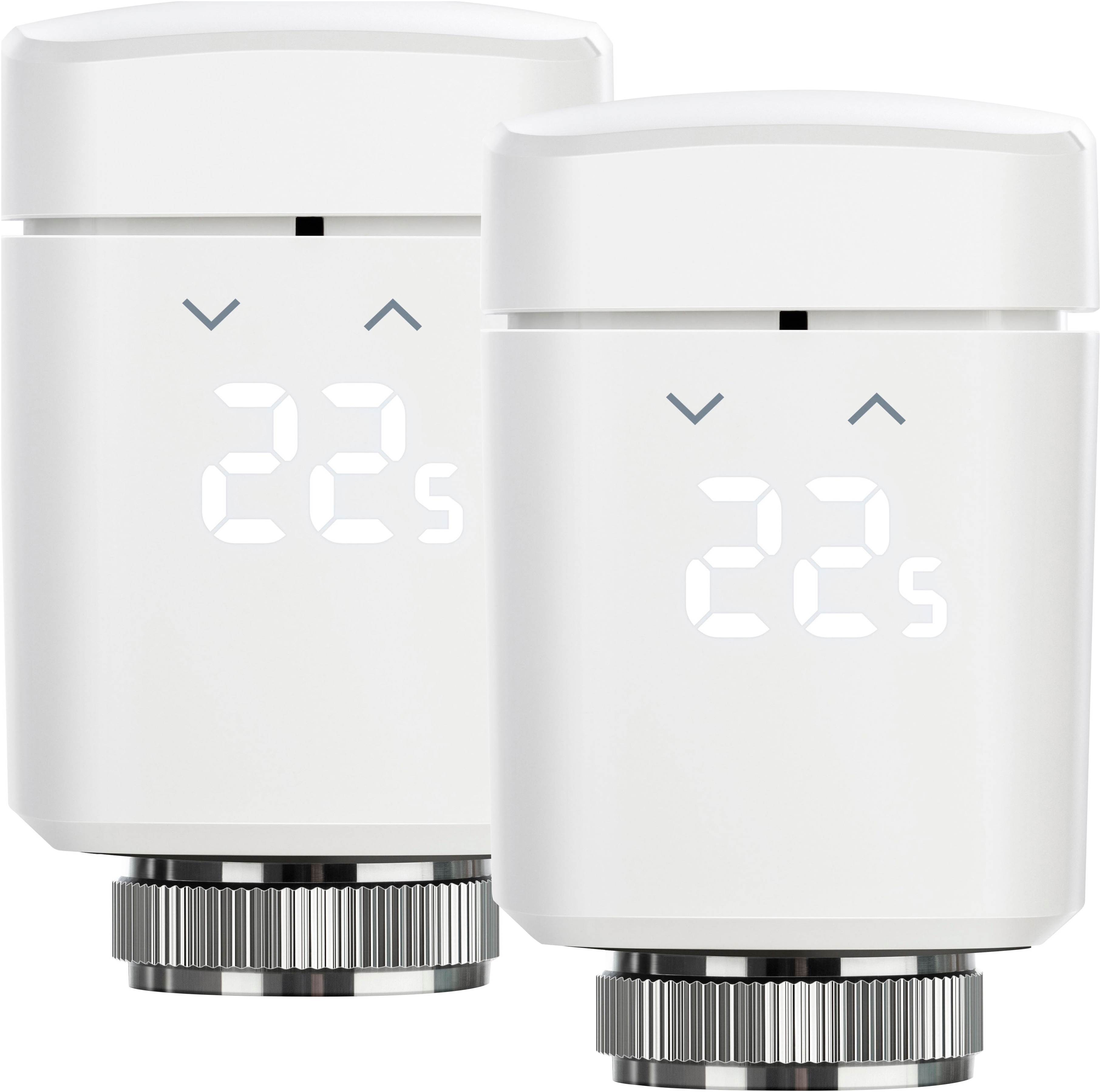 EVE Heizkörperthermostat "Thermo (Matter)-2er Pack", 2, weiß, Heizkörperthermostate