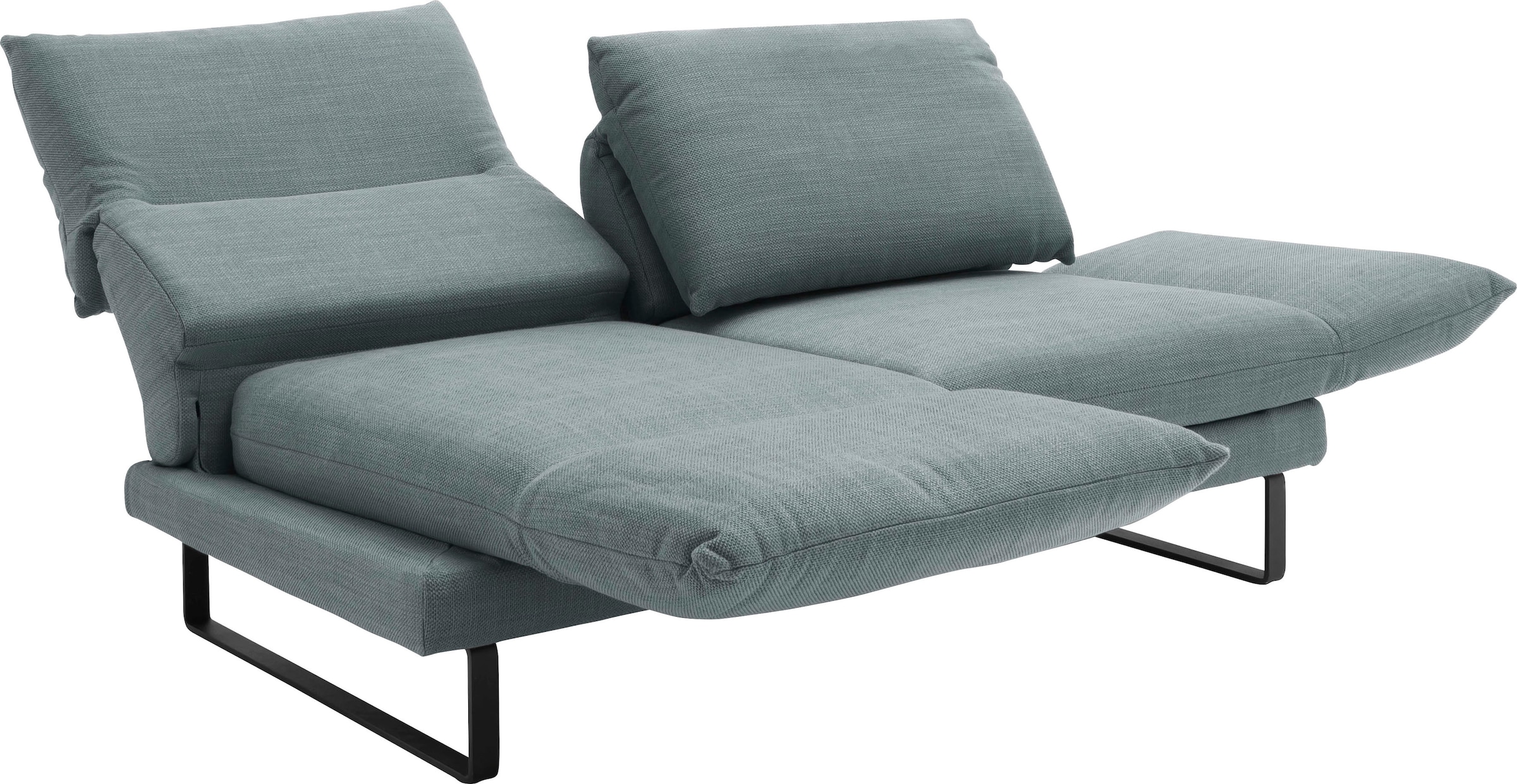 SCHÖNER WOHNEN-Kollektion 2-Sitzer »Spin, Multifunktionssofa, bequem und hochwertig verarbeitet«, Drehsitz-Funktion, USB-Anschluss, Armlehnfunktion, Rückenverstellung