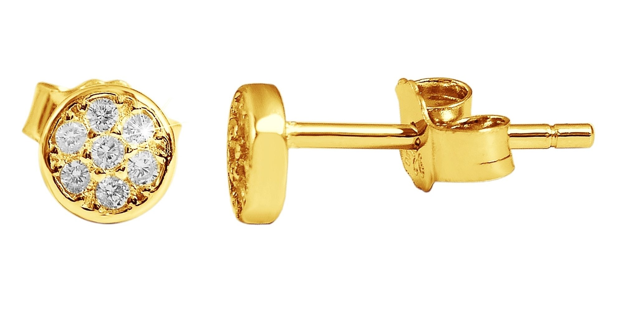 Adelia´s Paar Ohrhänger "Ohrringe – Ohrstecker aus 925 Silber mit Zirkonia" Eine schöne Geschenkidee für jeden Anlass
