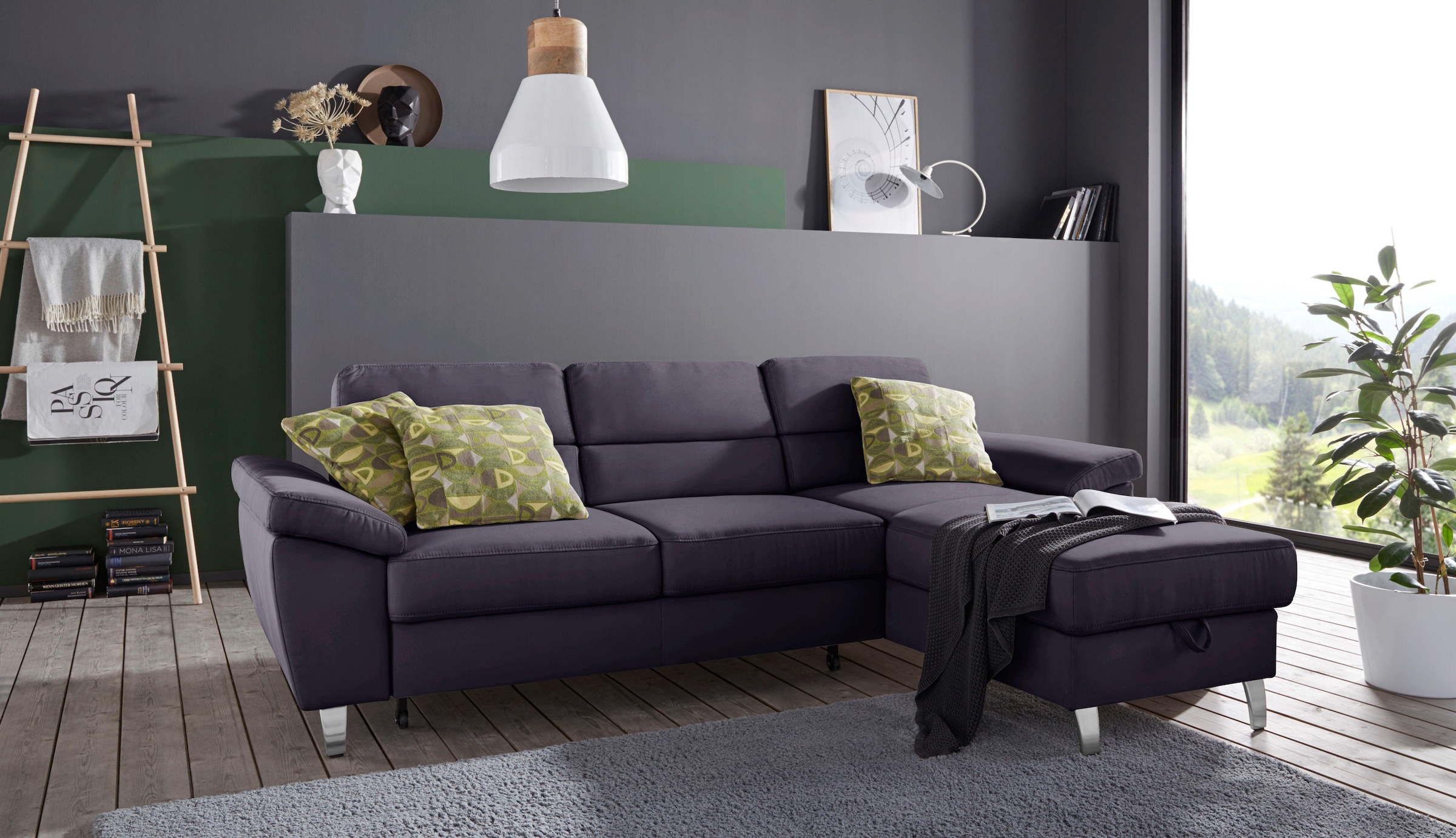 sit&more Ecksofa "Sorano L-Form", wahlweise mit Bettfunktion und Bettkasten günstig online kaufen