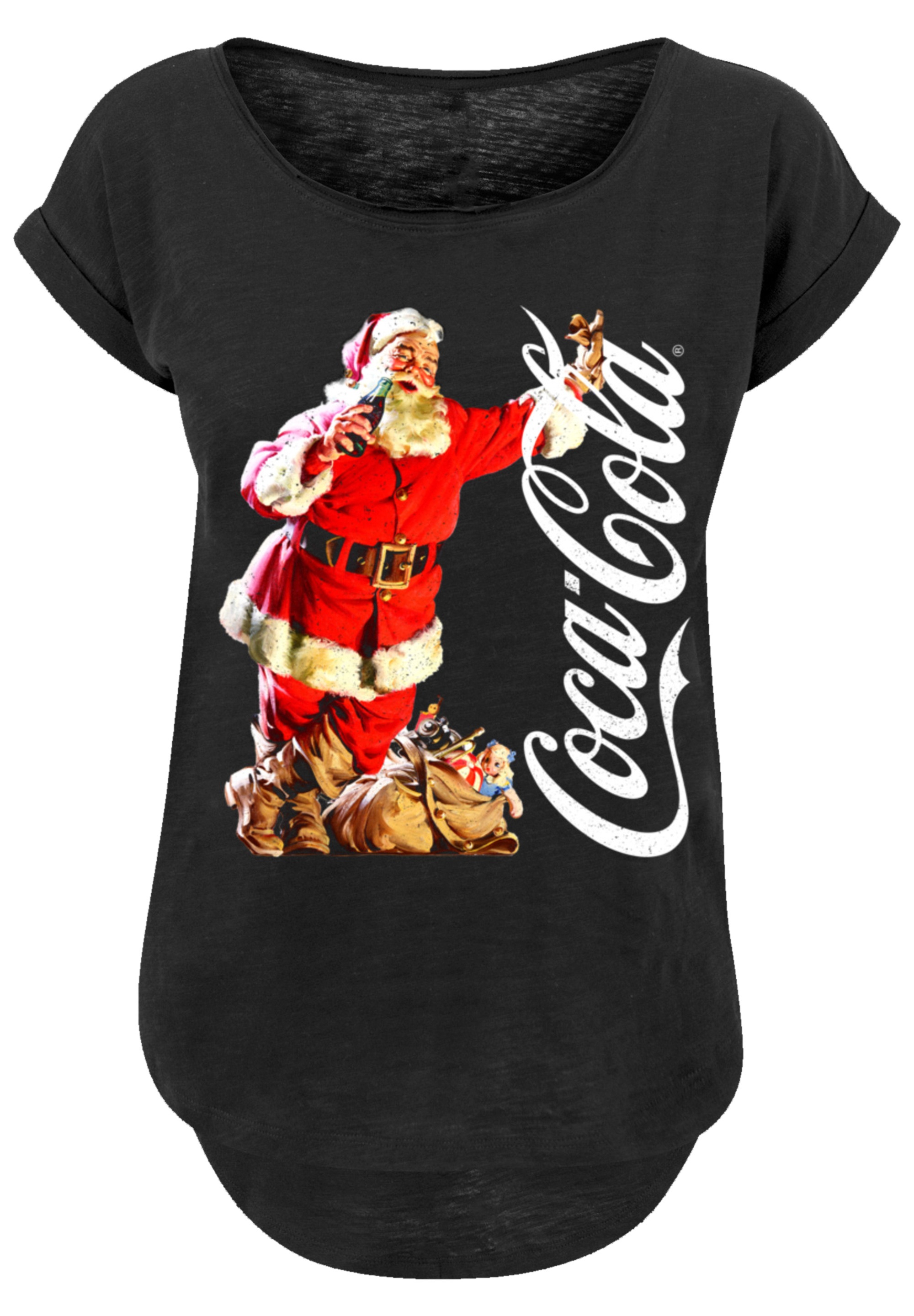 F4NT4STIC T-Shirt "Coca Cola Leaning Santa" Premium Qualität günstig online kaufen