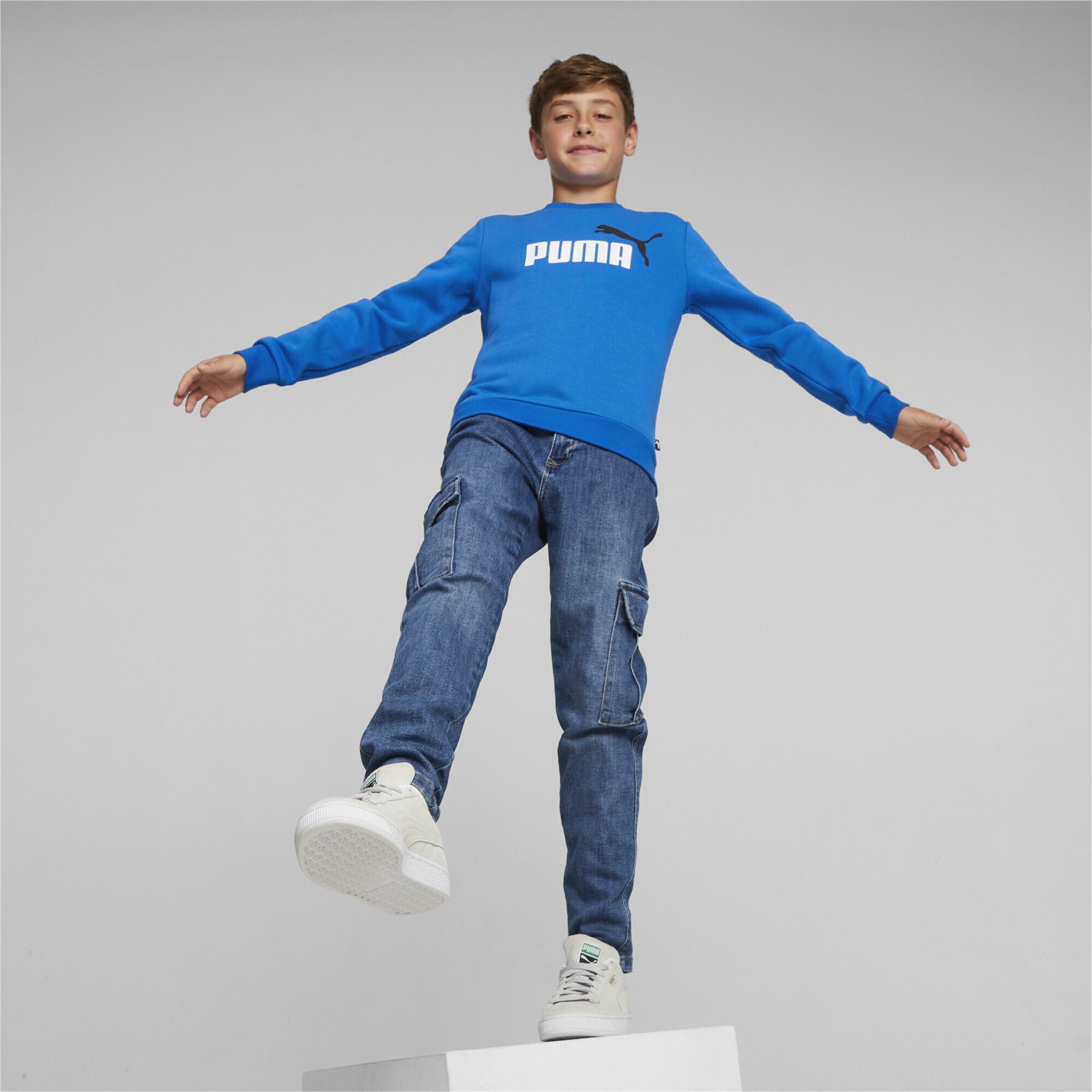 PUMA Sweatshirt »Essentials+ Two-Tone Big Logo für | Jugend Sweatshirt« BAUR ▷