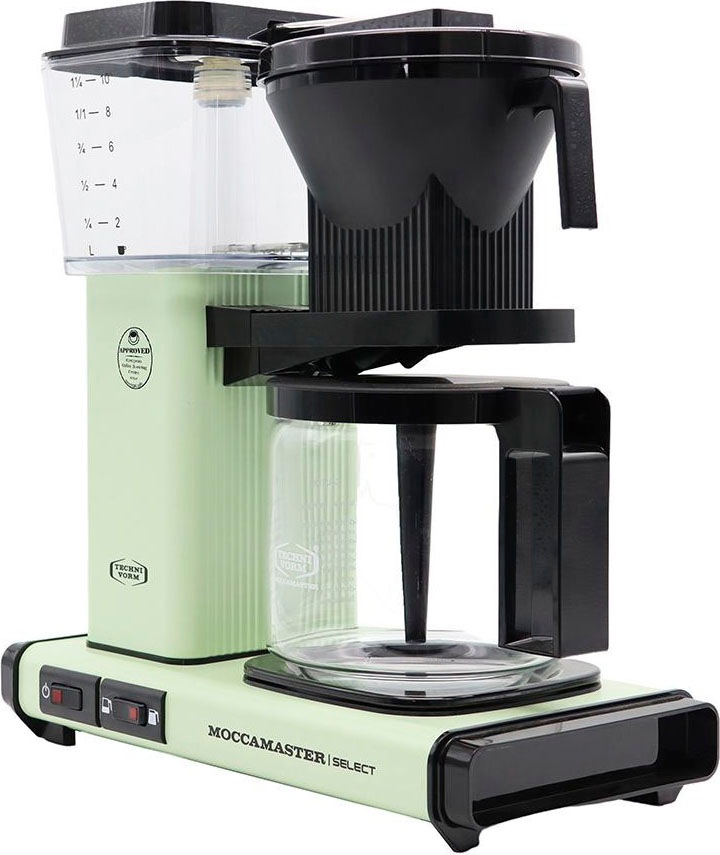 Moccamaster Filterkaffeemaschine »KBG Select pastel green«, 1,25 l Kaffeekanne, Papierfilter, 1x4