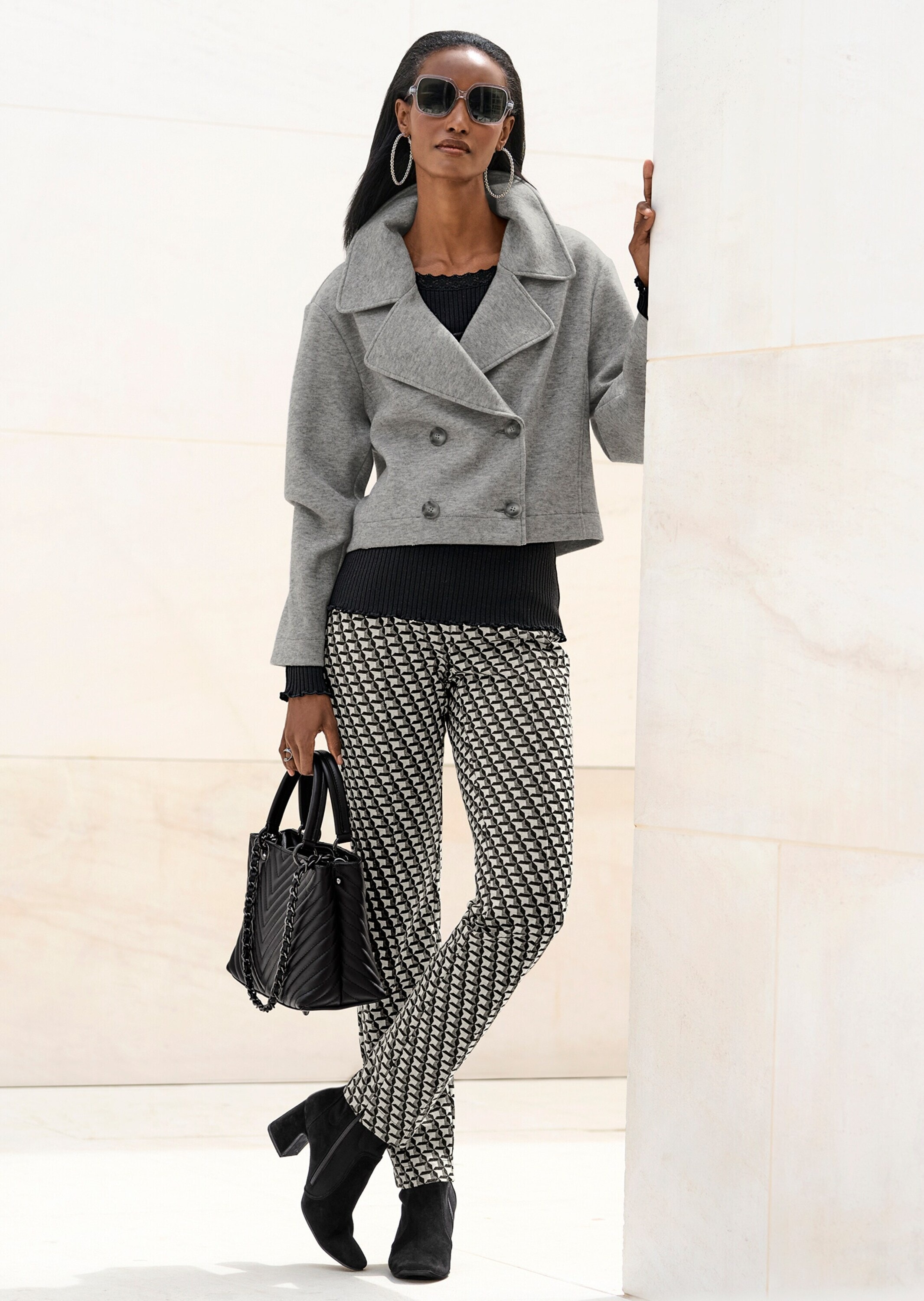 MADELEINE Jerseyblazer »Blazer Zweireihiger Kurzblazer«