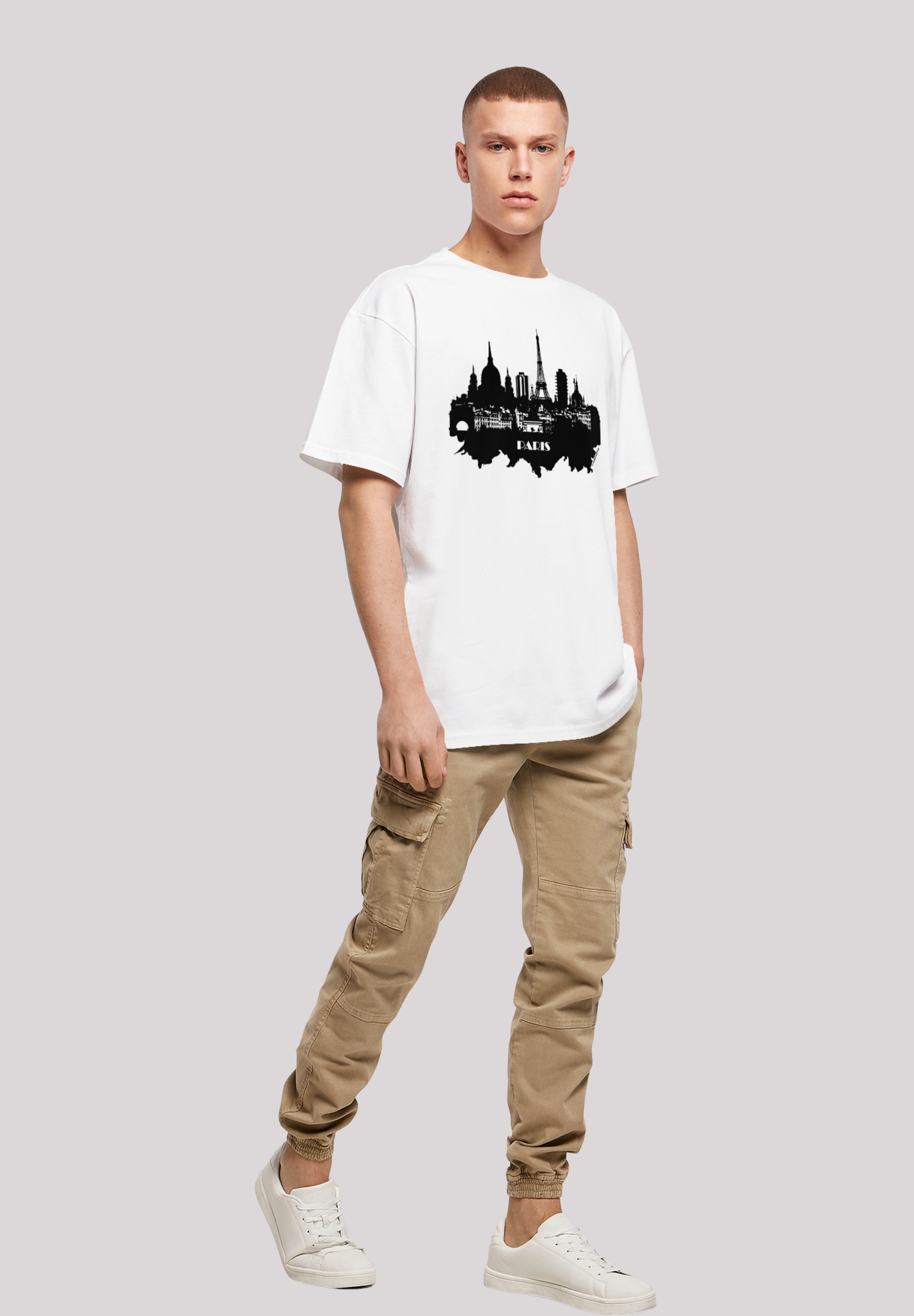 F4NT4STIC T-Shirt »PARIS SKYLINE OVERSIZE TEE«, Print
