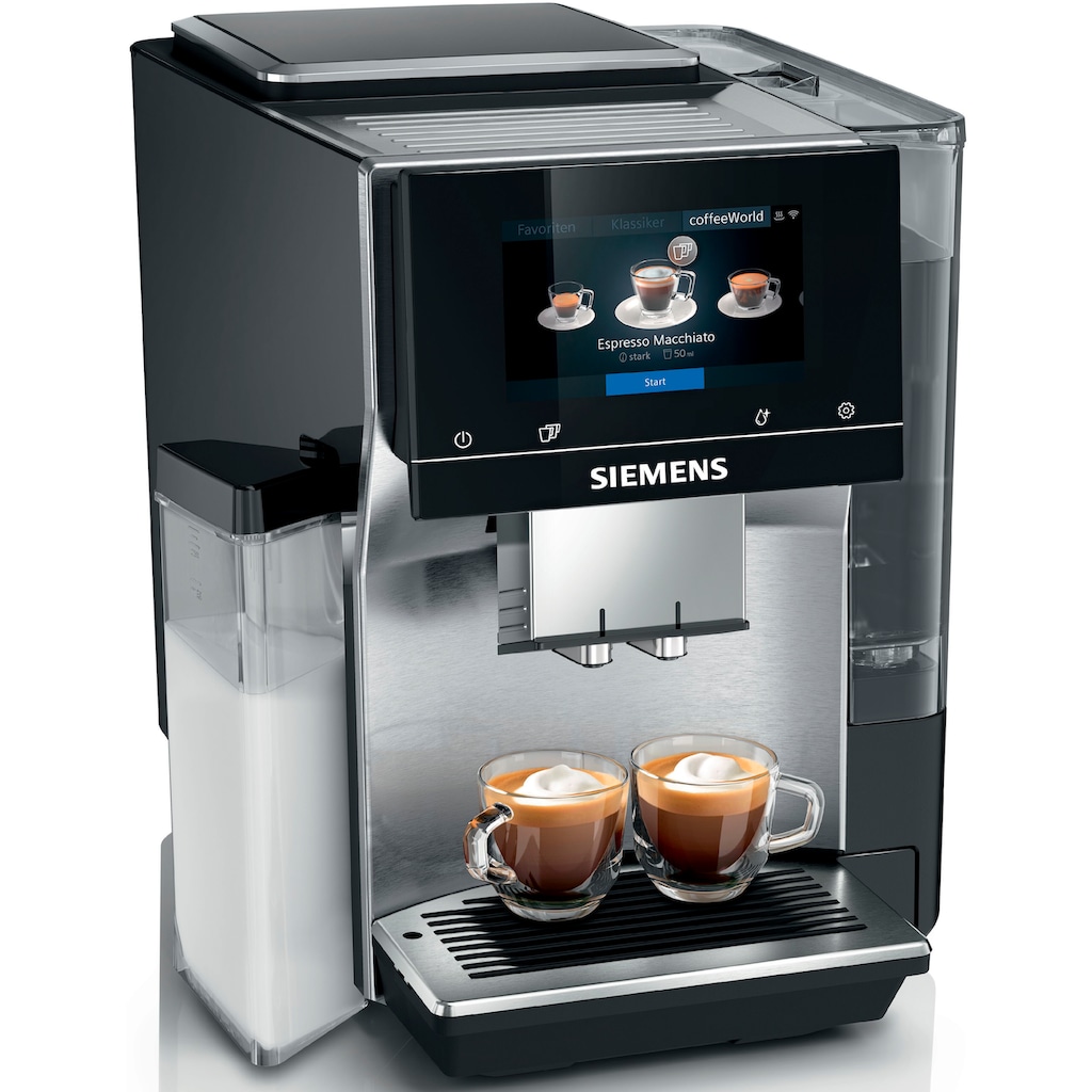 SIEMENS Kaffeevollautomat »EQ.700 integral - TQ707D03«, Full-Touch-Display, bis zu 30 individuelle Kaffee-Favoriten