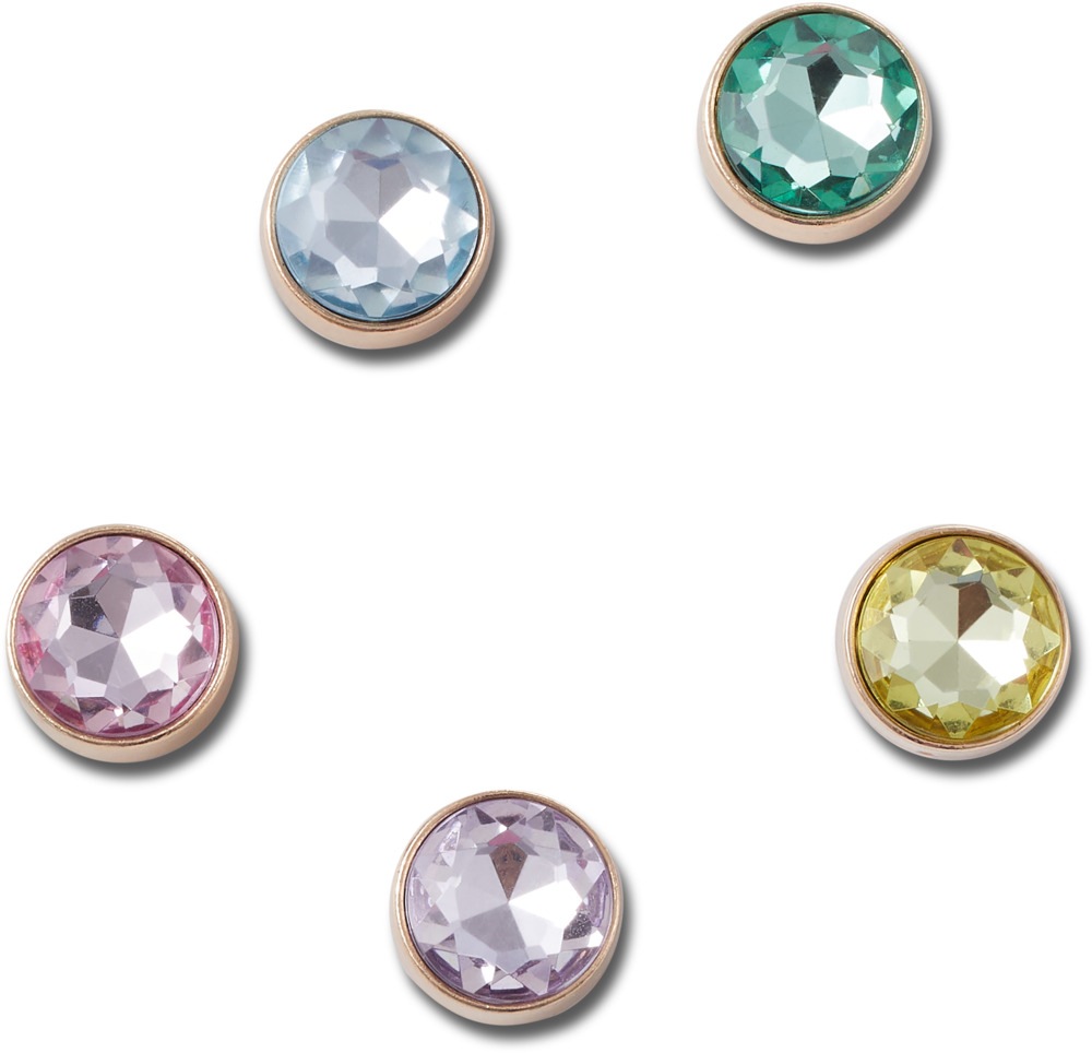 Crocs Schuhanstecker »Jibbitz™ Gold and Gem«, Elegante Schuhanstecker mit bunten Schmucksteinen