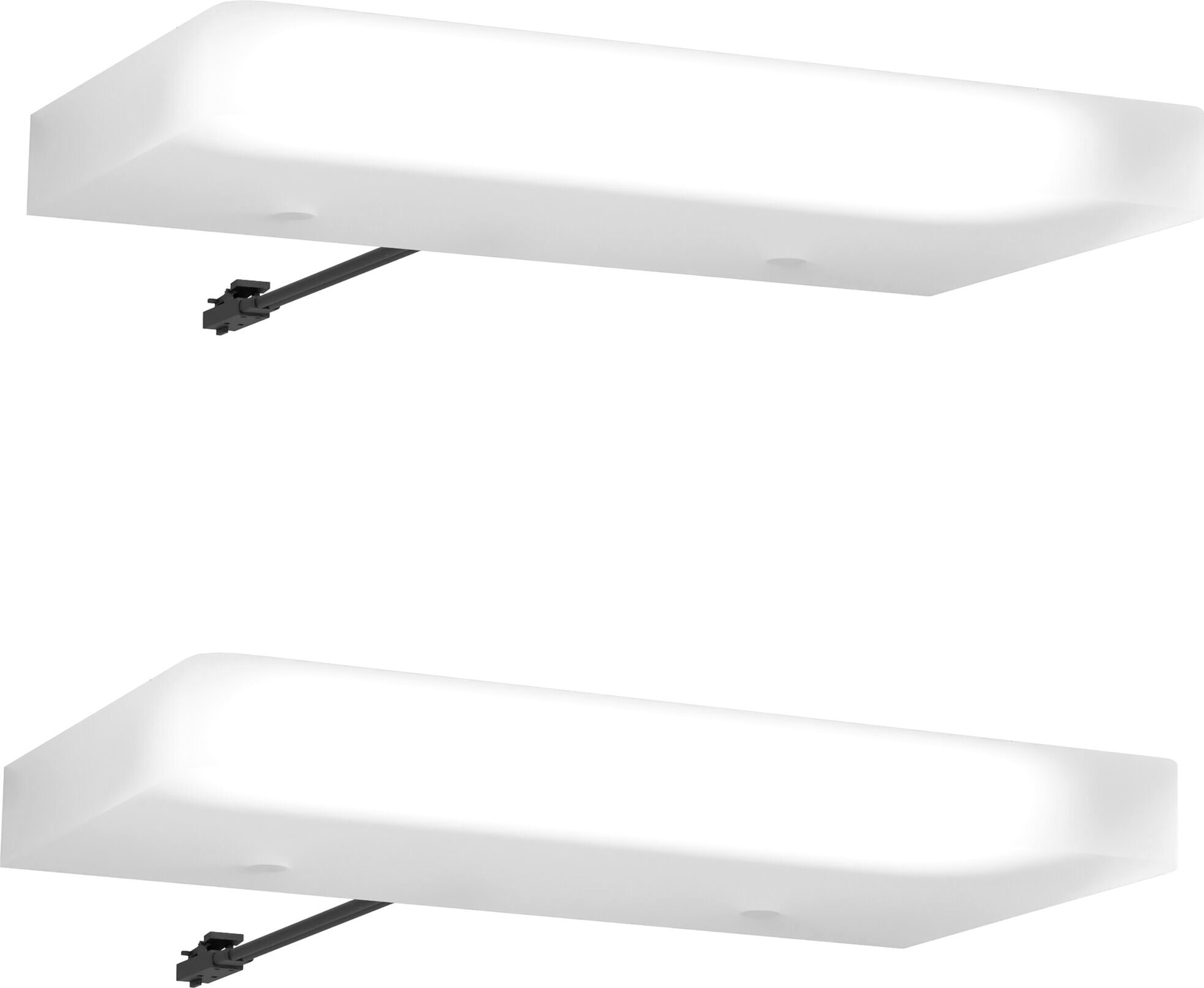 rauch Aufbauleuchte "Zubehör für Rauch-Schränke Schrankbeleuchtung Aufsatzleuchte LED" Neutralweiß LED-Acryl-Aufsatzleuchte B/H/T: 12/1/18 cm