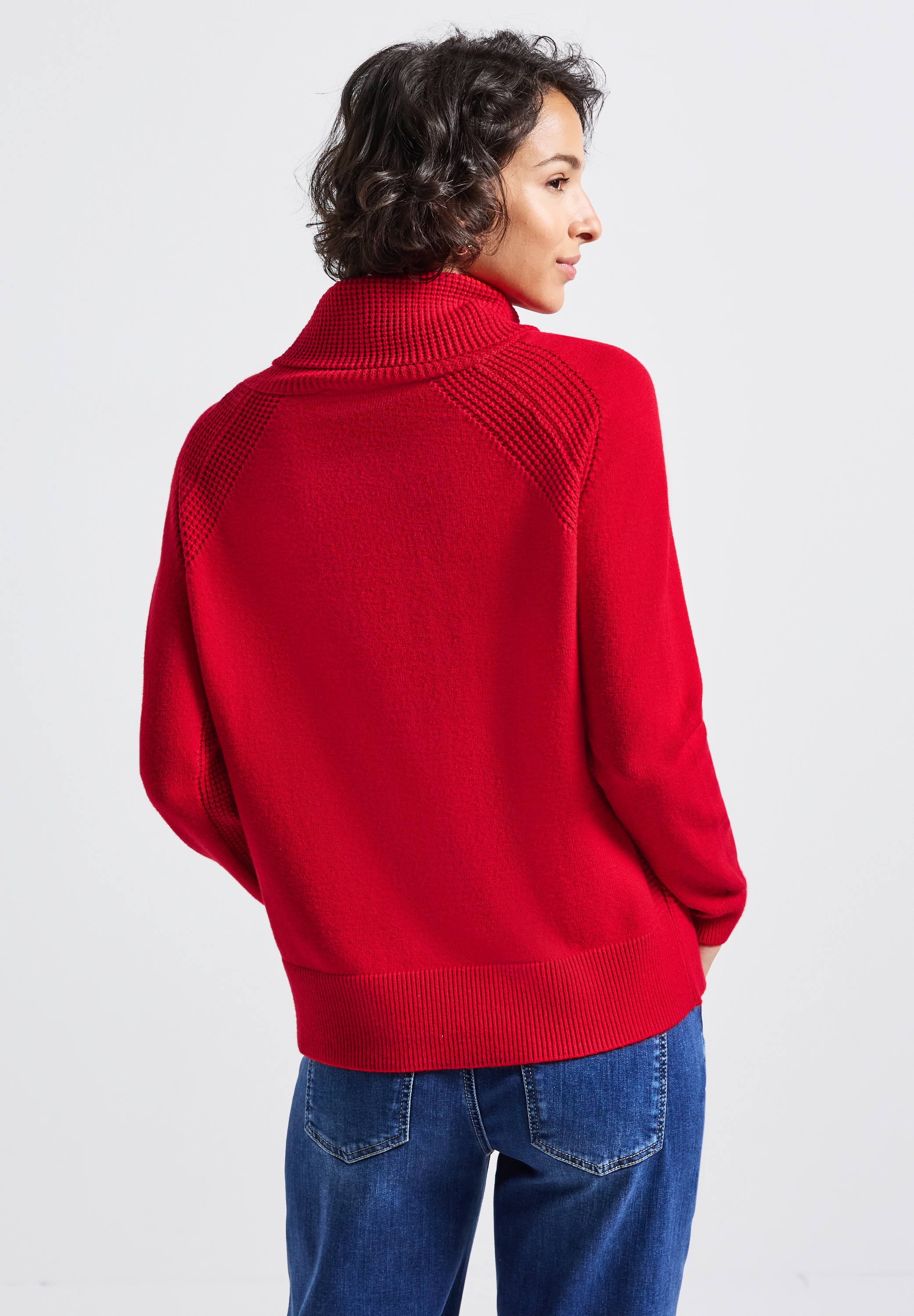 STREET ONE Rollkragenpullover, mit Stehkragen