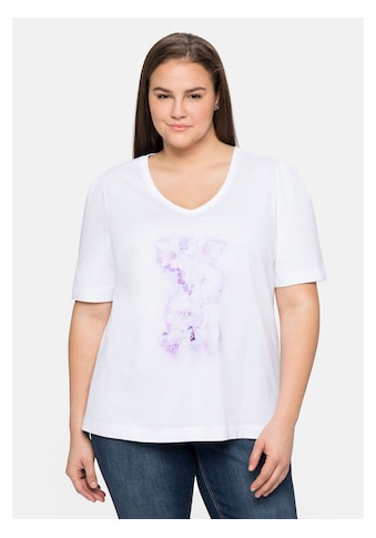 Sheego T-Shirt »Shirt«, aus Baumwolle mit Frontdruck kaufen