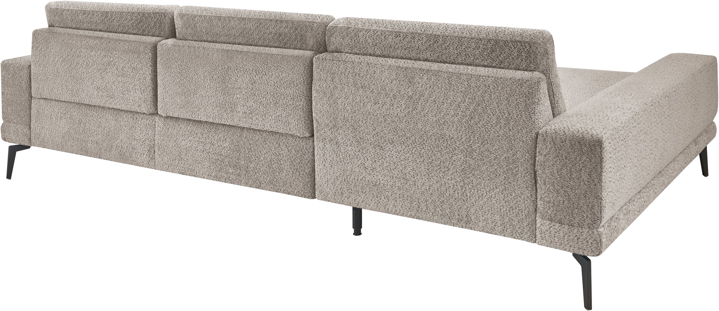 set one by Musterring Ecksofa »SO 3600 optimaler Sitzkomfort in Federkern o. Kaltschaum, 2 Sitzhöhen«, Sitzhöhe 42 cm, Federkern, B 293 x T 180 cm, Kama stone