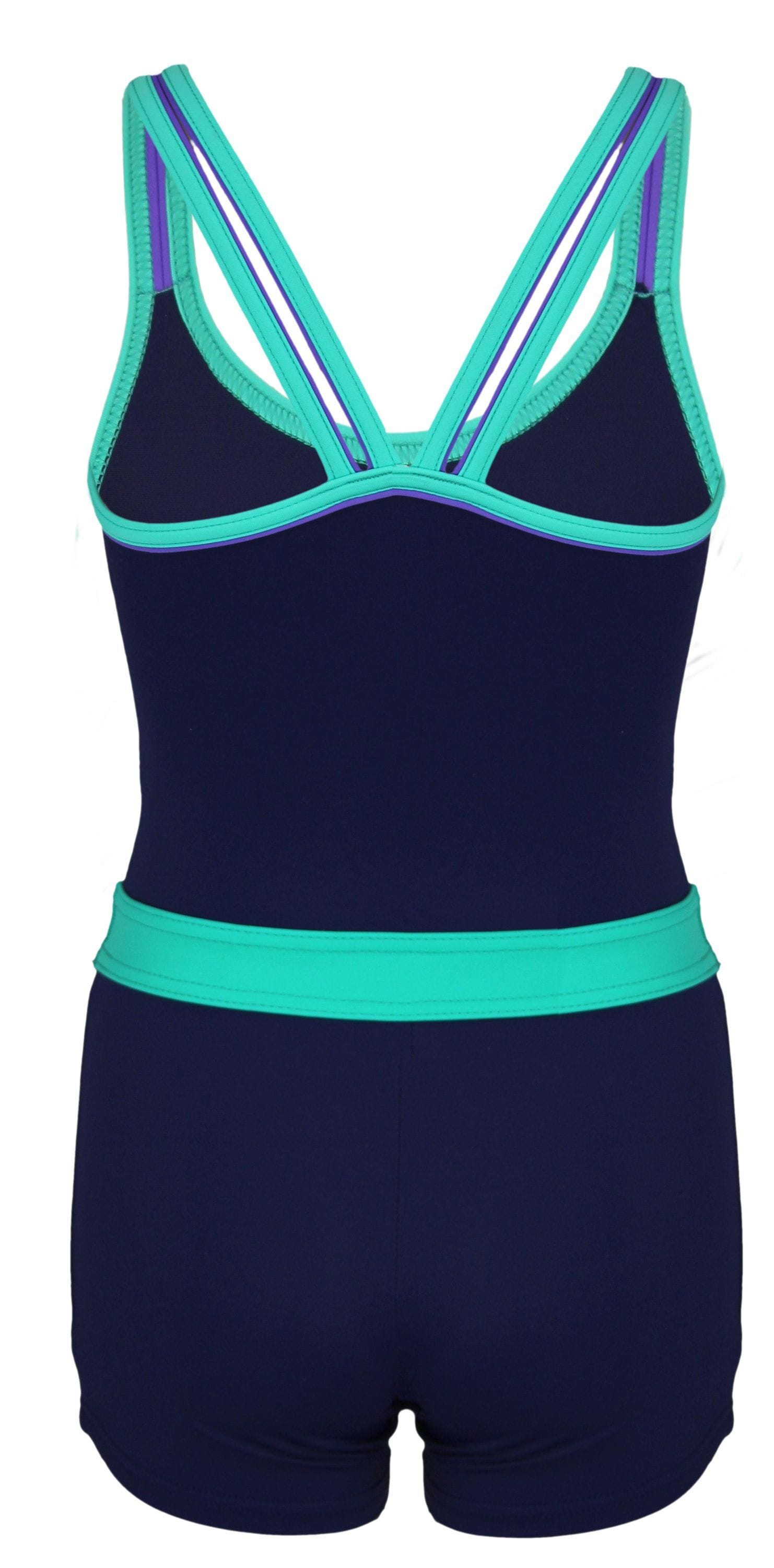 AQUARTI Badeanzug »Body Mädchen Badeanzug mit Bein Racerback«