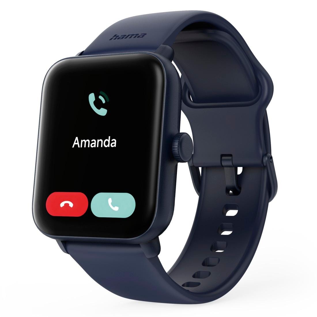 Hama Smartwatch »Smartwatch 1,65“ mit GPS (Fitness, Telefonfunktion, Puls, wasserdicht)«, (/ 1,65 Zoll),)