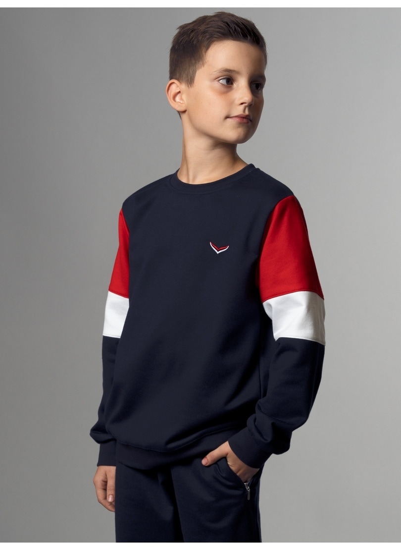 Trigema Sweatshirt »TRIGEMA Sweatshirt mit kontrastfarbigen Elementen«