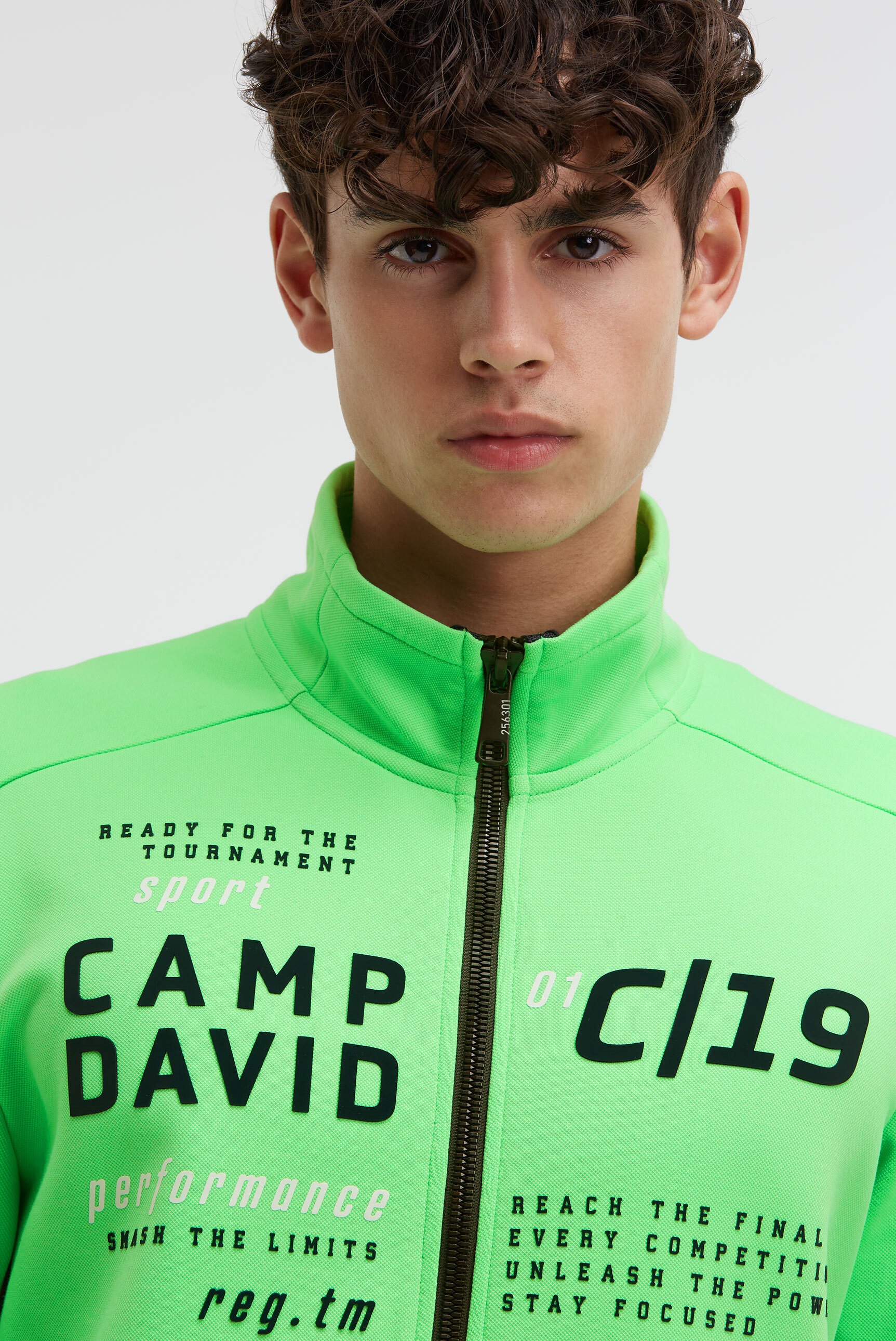 CAMP DAVID Sweatjacke mit Reißverschlusstaschen