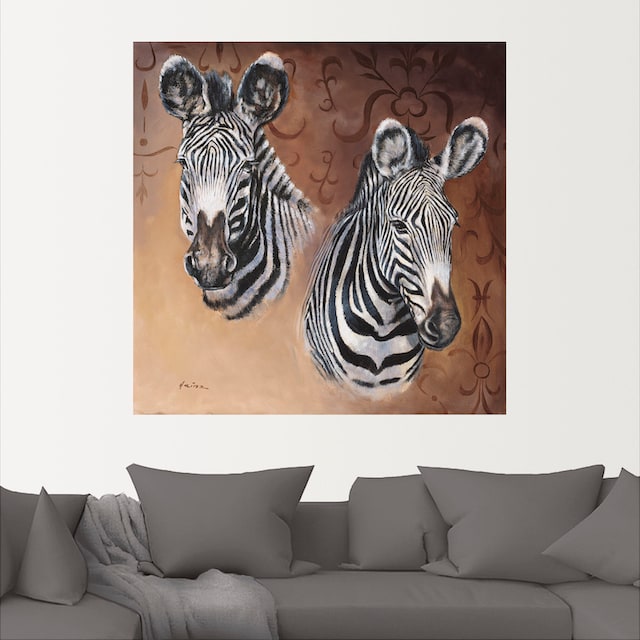 Artland Wandbild »Zebra«, Wildtiere, (1 St.), als Alubild, Leinwandbild,  Wandaufkleber oder Poster in versch. Größen bestellen | BAUR